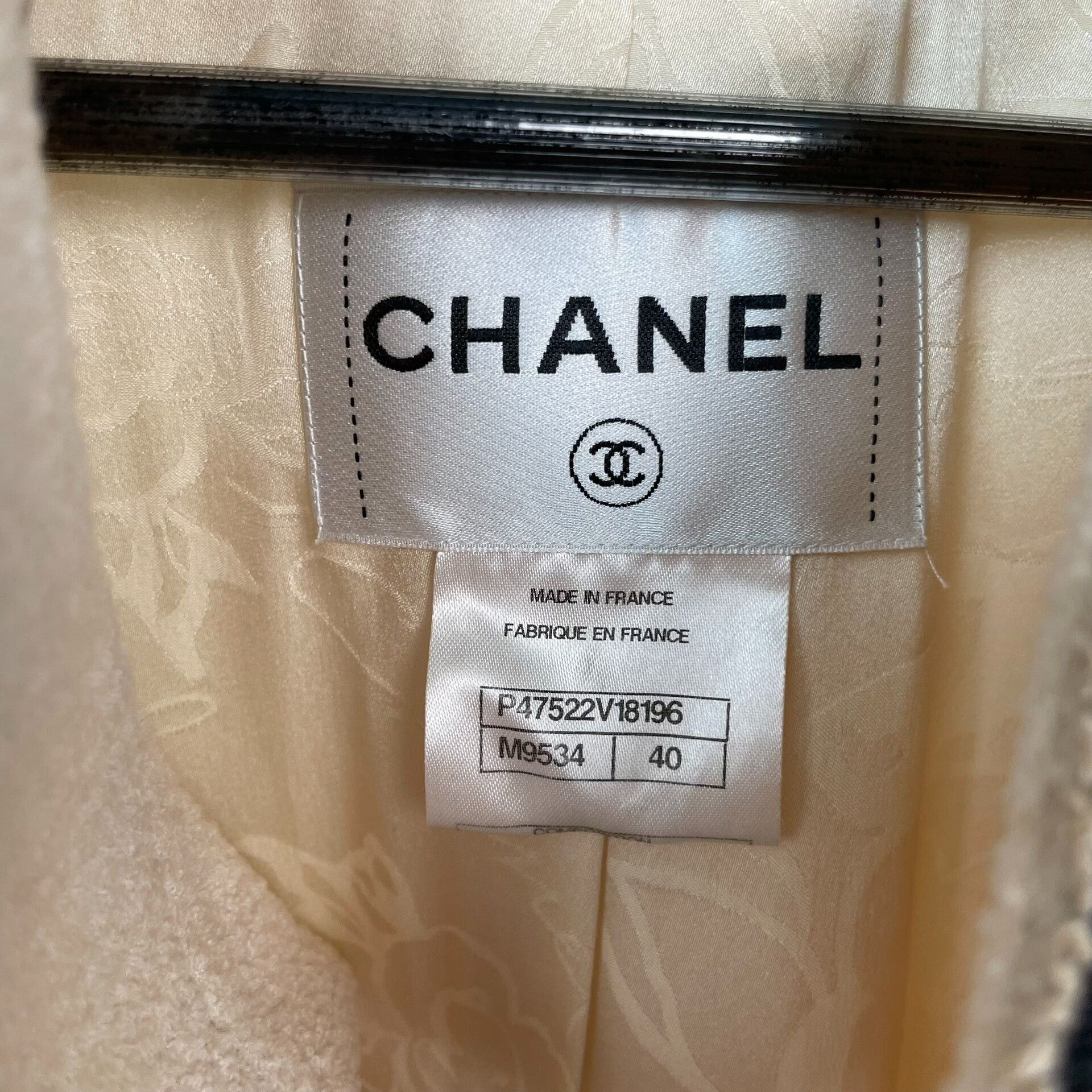 Chanel Singapore Resort Milk White Long Trench 40