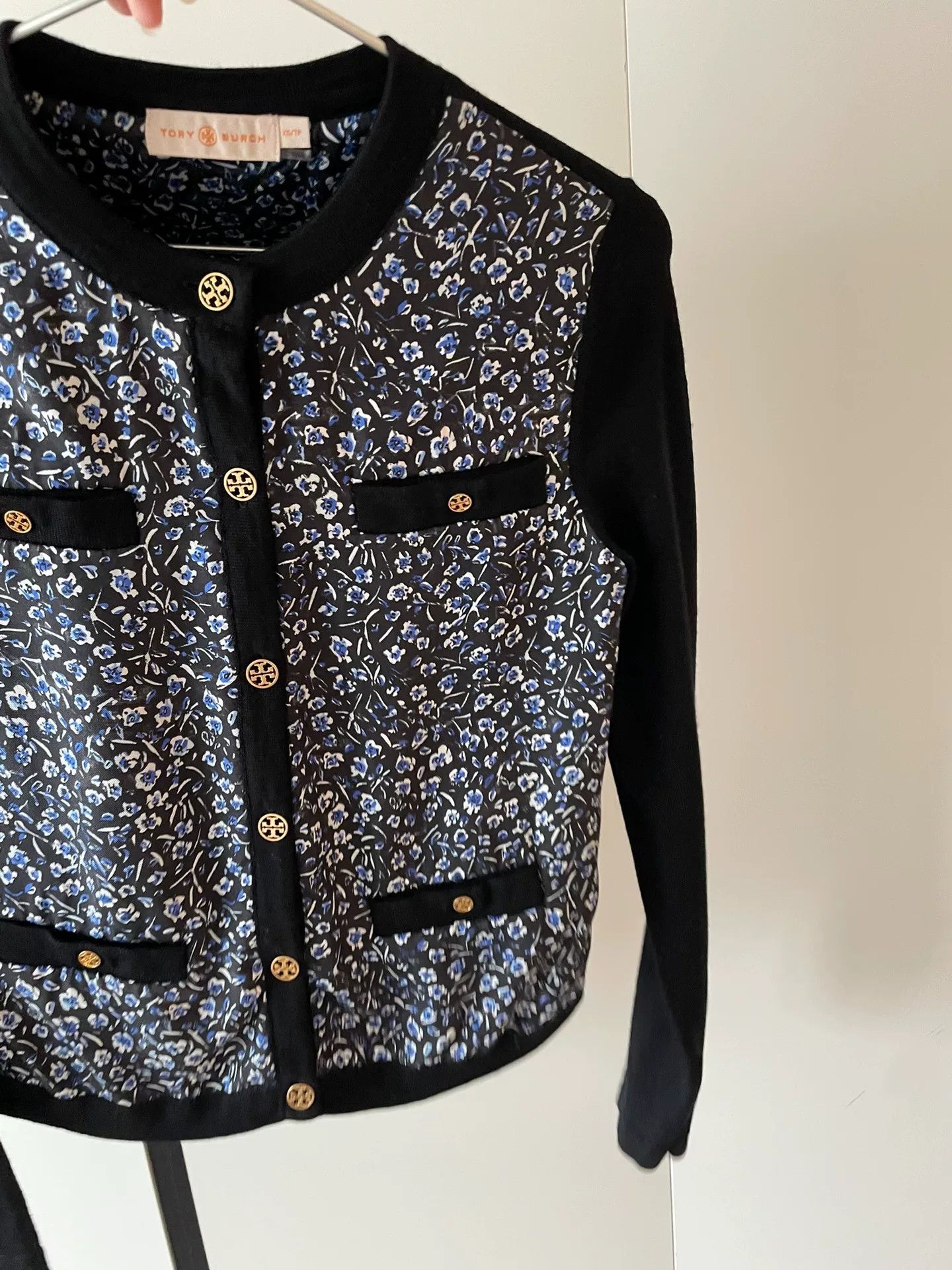 Tory Burch Tory Burch Silk Print Wool Cardigan Size XS / US 0-2 / IT 36-38 - 4 Thumbnail