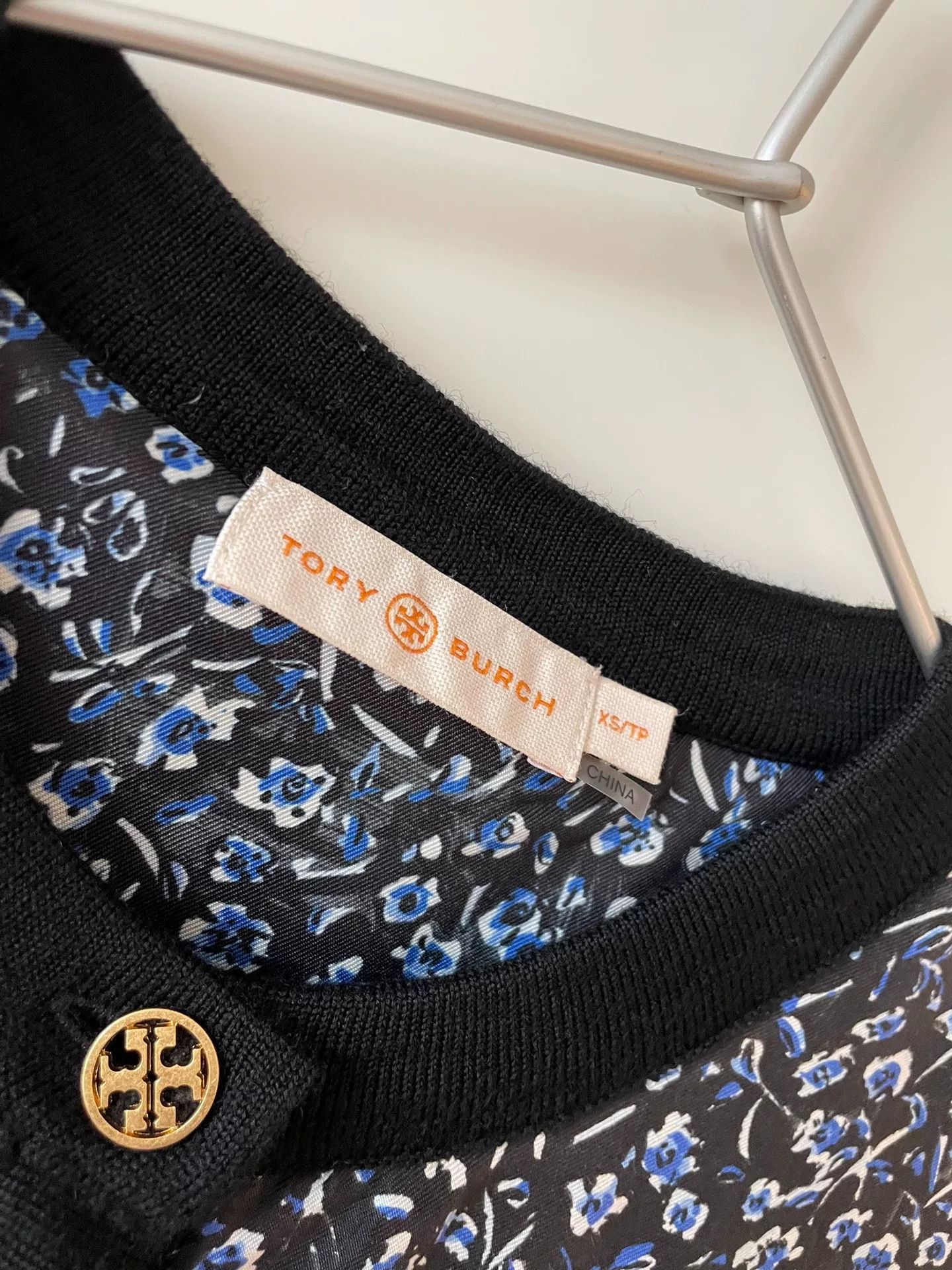 Tory Burch Tory Burch Silk Print Wool Cardigan Size XS / US 0-2 / IT 36-38 - 3 Thumbnail