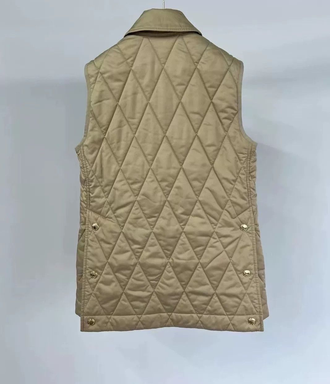 Burberry Burberry Khaki Quilted Reversible Vest Size US M / EU 48-50 / 2 - 2 Thumbnail
