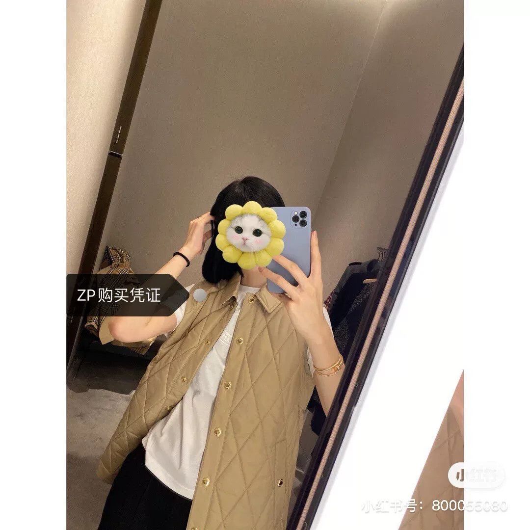 Burberry Burberry Khaki Quilted Reversible Vest Size US M / EU 48-50 / 2 - 8 Thumbnail