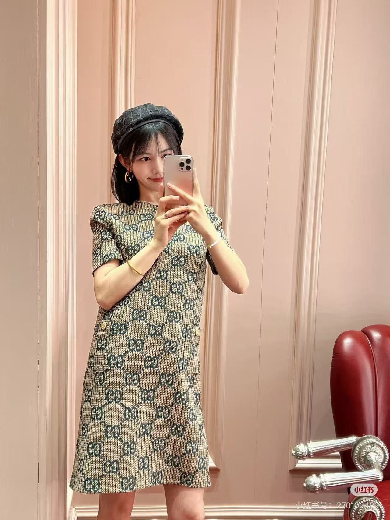 Gucci Gucci Full Logo Wool Dress Size XS / US 0-2 / IT 36-38 - 7 Thumbnail