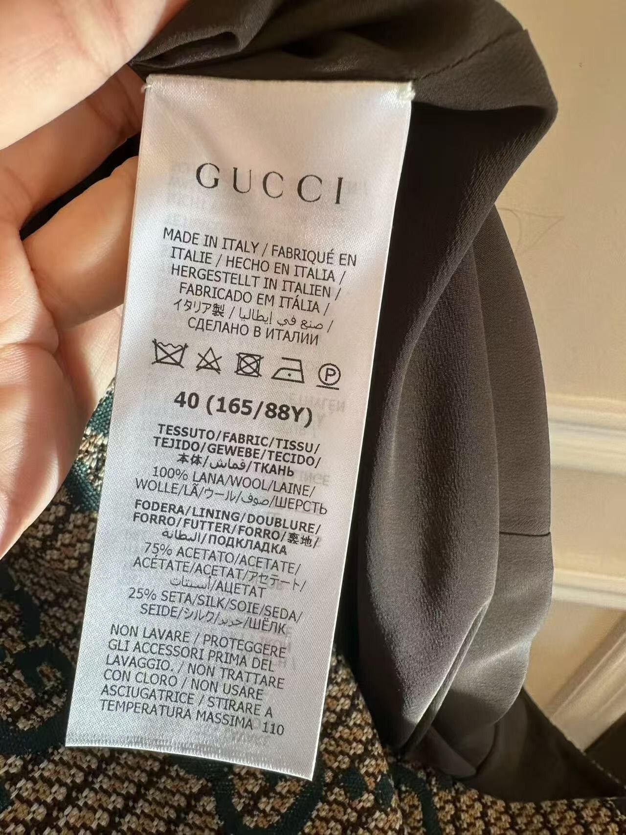 Gucci Gucci Full Logo Wool Dress Size XS / US 0-2 / IT 36-38 - 5 Thumbnail