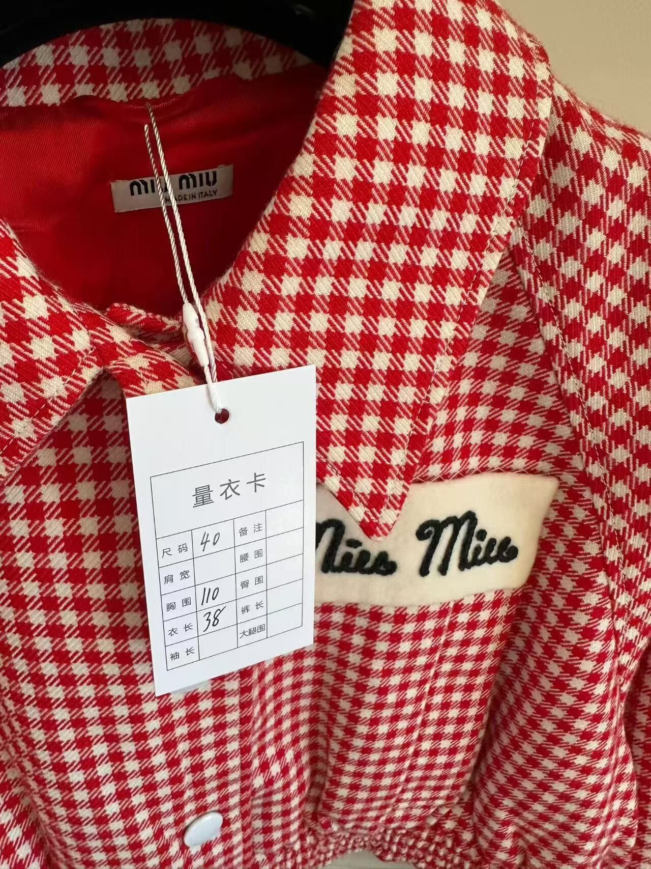 Miu Miu Miu Miu Pink Letter Check Coat Size XS / US 0-2 / IT 36-38 - 3 Thumbnail