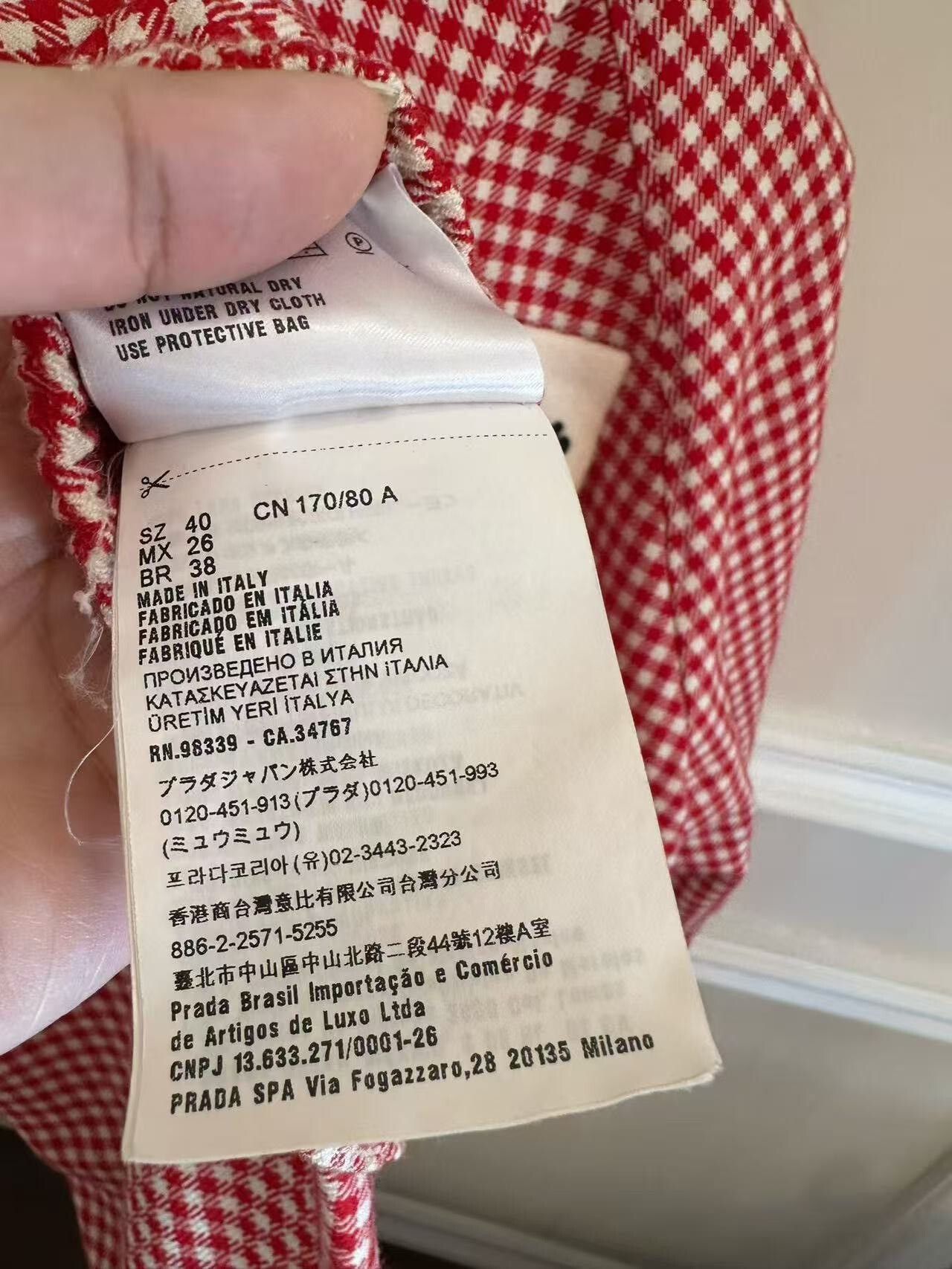 Miu Miu Miu Miu Pink Letter Check Coat Size XS / US 0-2 / IT 36-38 - 4 Thumbnail
