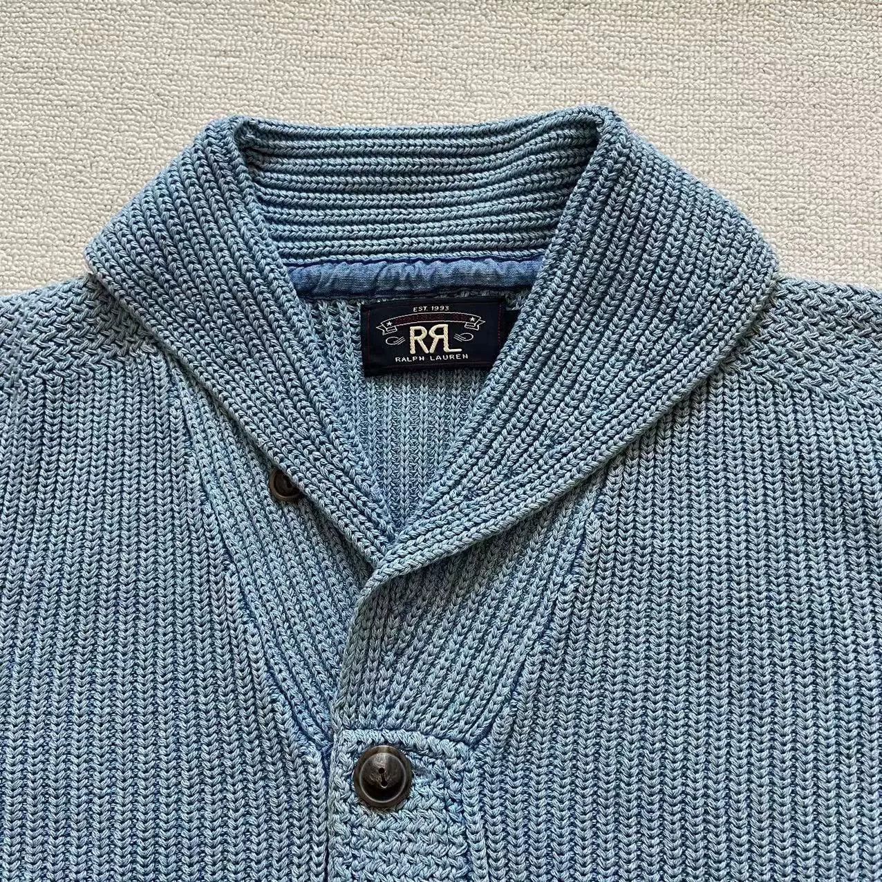 RRL Ralph Lauren RRL Indigo Patch Heavy Wash Vintage Top Size US M / EU 48-50 / 2 - 3 Thumbnail