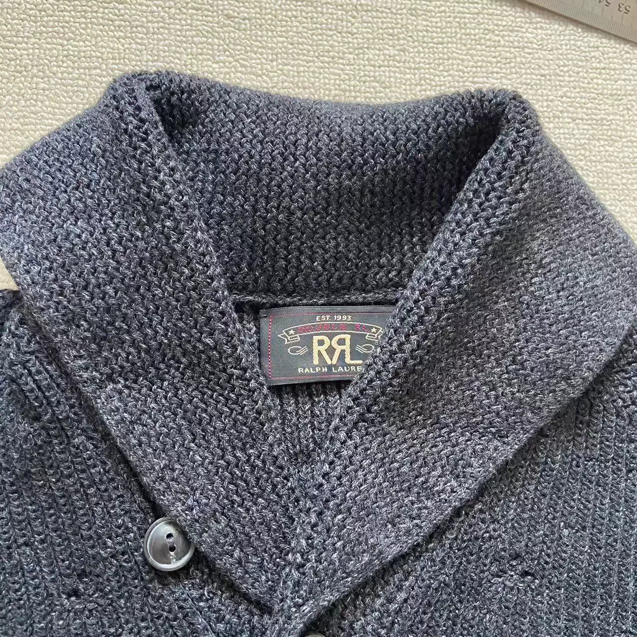 RRL Ralph Lauren RRL Men's 2024 Summer Loose Cotton Shawl Collar Cardigan Size US M / EU 48-50 / 2 - 7 Thumbnail