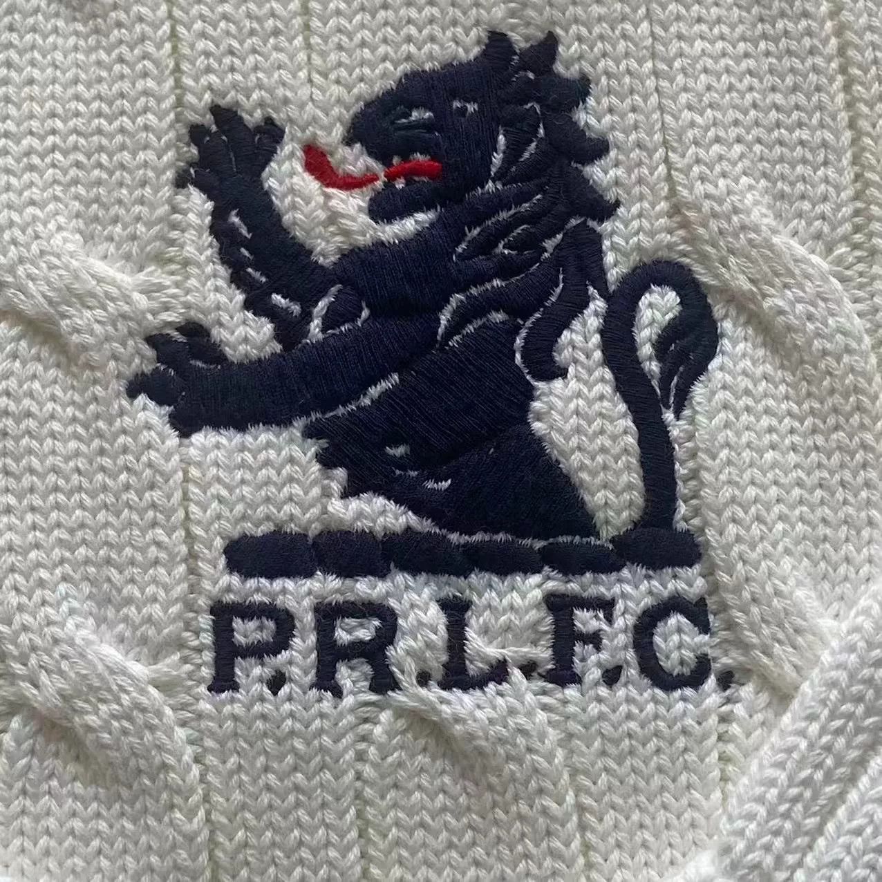 Polo Ralph Lauren Ralph Lauren R.L.F.C. White V-Neck Knit Size US M / EU 48-50 / 2 - 4 Thumbnail