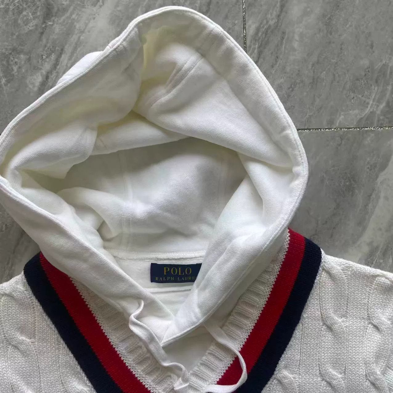 Polo Ralph Lauren Ralph Lauren R.L.F.C. White V-Neck Knit Size US M / EU 48-50 / 2 - 3 Thumbnail
