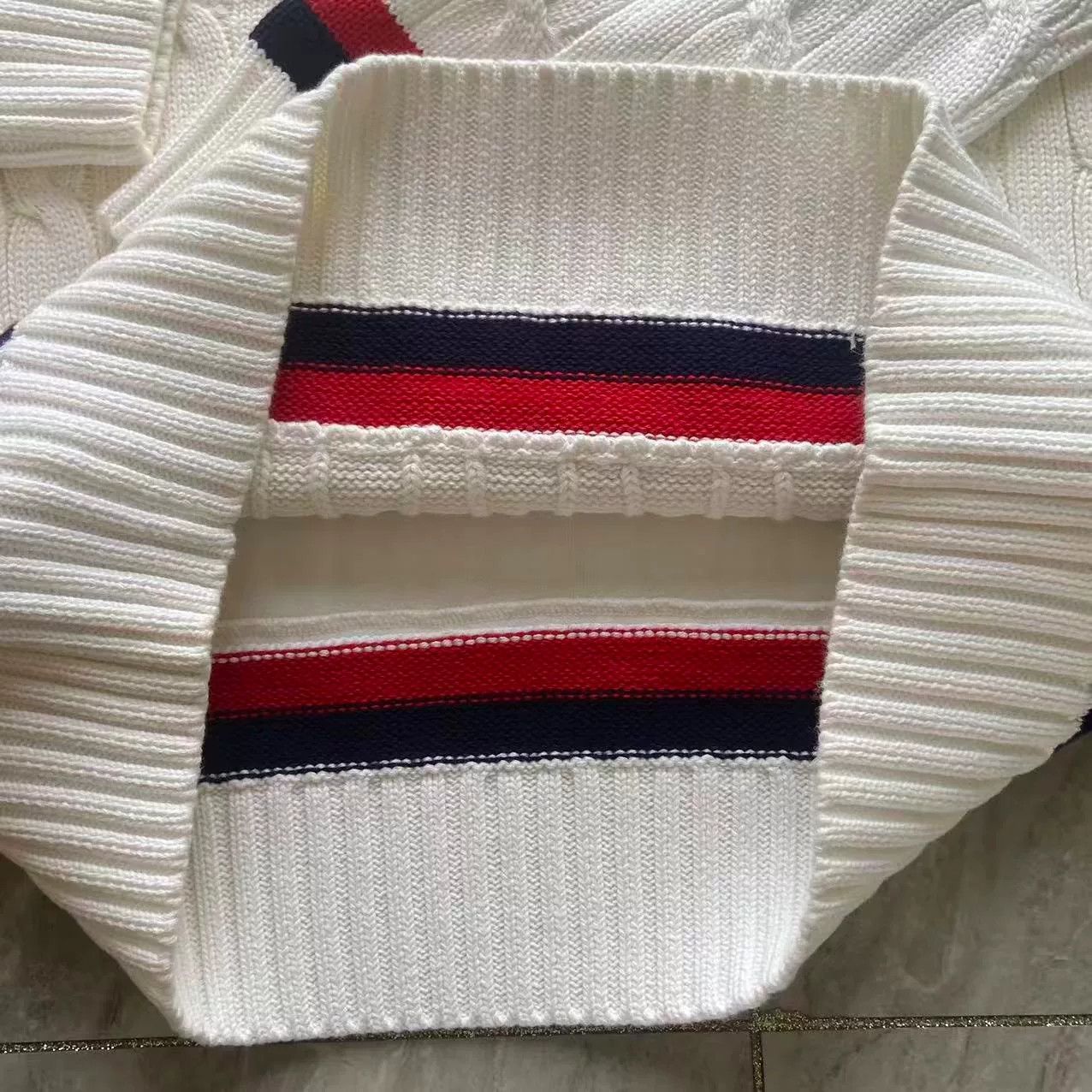 Polo Ralph Lauren Ralph Lauren R.L.F.C. White V-Neck Knit Size US M / EU 48-50 / 2 - 5 Thumbnail