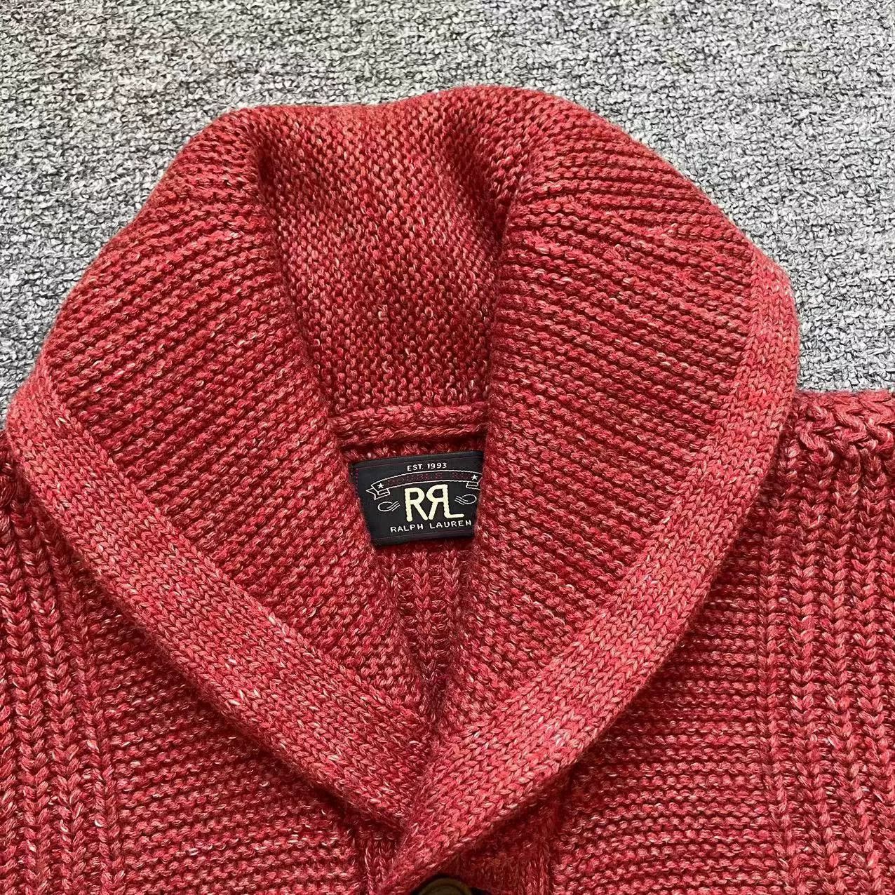 RRL Ralph Lauren RRL Men's Shawl Collar Cotton-Linen Knit Cardigan Size US M / EU 48-50 / 2 - 4 Thumbnail