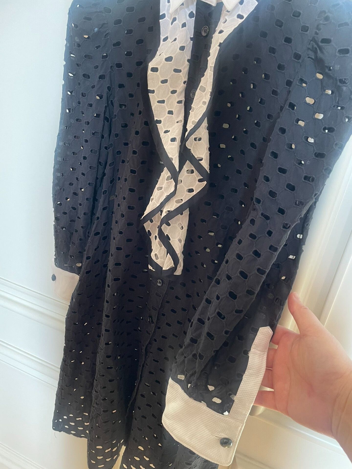 Moschino MOSCHINO Hollow Out Dress Black Lining Size S / US 4 / IT 40 - 4 Thumbnail