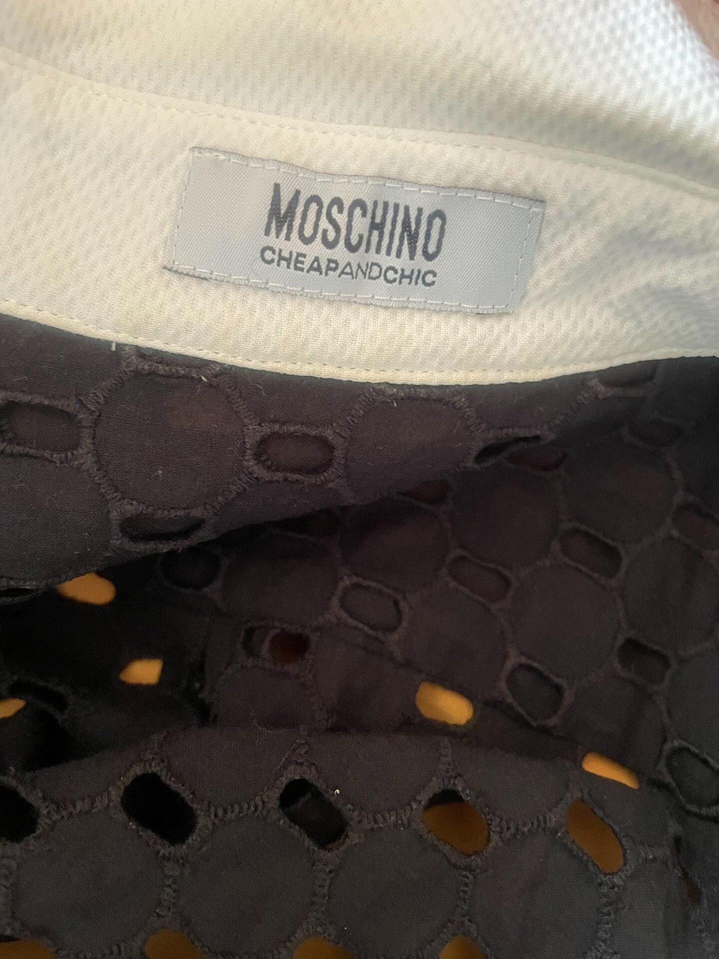 Moschino MOSCHINO Hollow Out Dress Black Lining Size S / US 4 / IT 40 - 5 Thumbnail