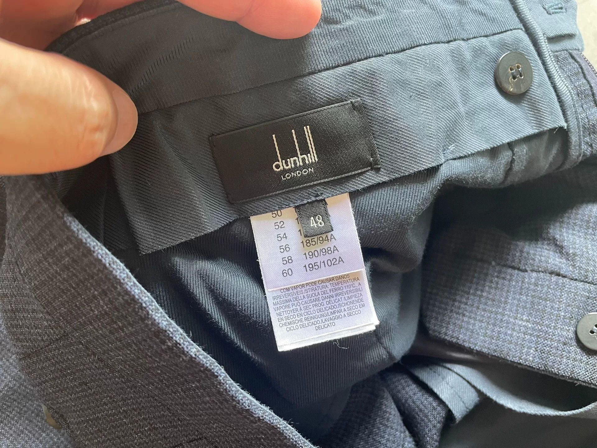 Alfred Dunhill Dunhill Men's Wool Prince of Wales Trousers Size US 32 / EU 48 - 5 Thumbnail