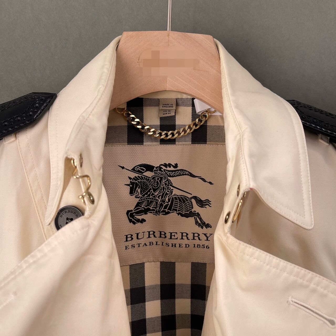Burberry Burberry White Cotton Trench Coat Size XS / US 0-2 / IT 36-38 - 3 Thumbnail