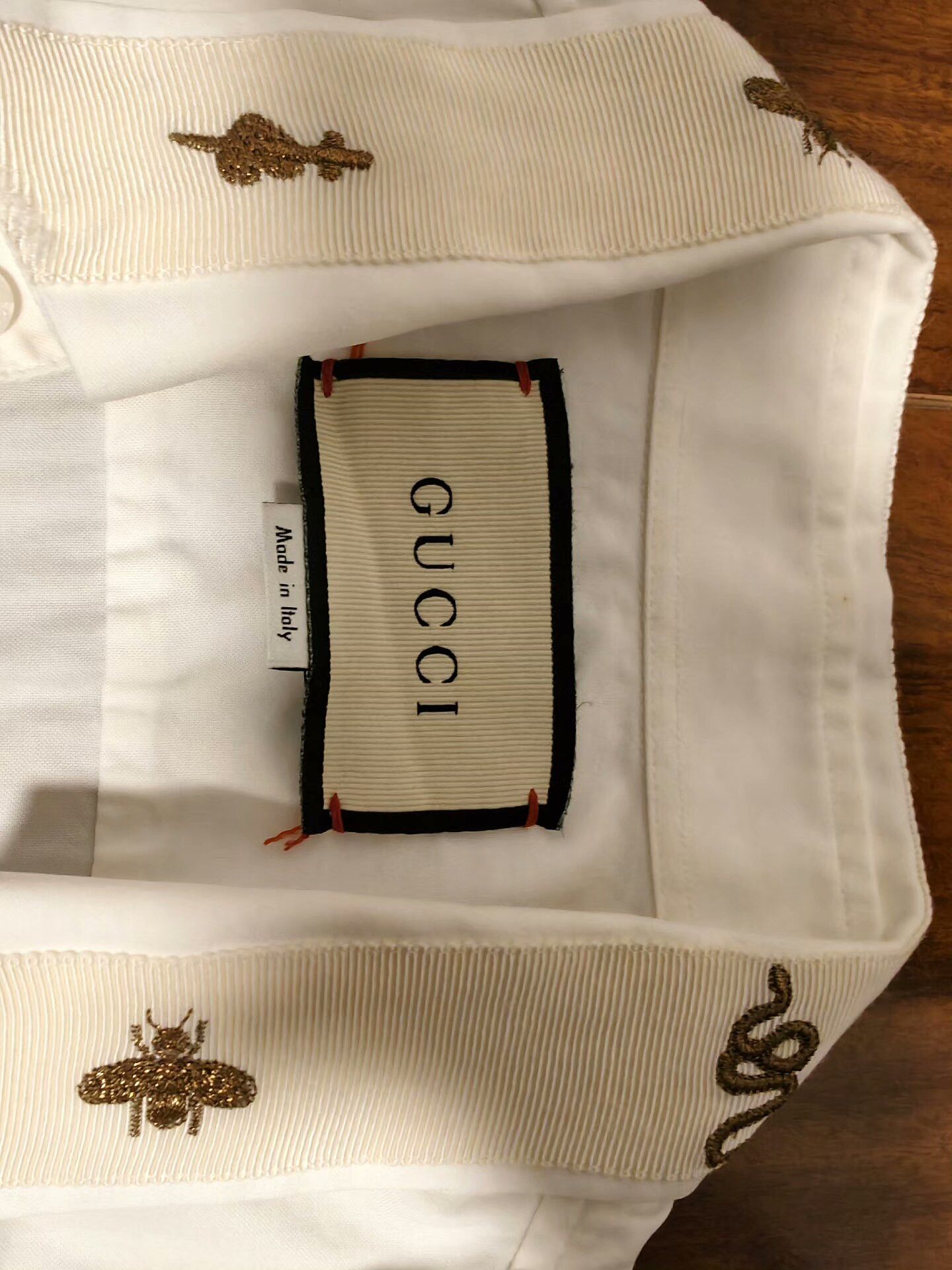 Gucci Gucci White Collar Embroidery Autumn Winter Shirt Size XS / US 0-2 / IT 36-38 - 3 Thumbnail