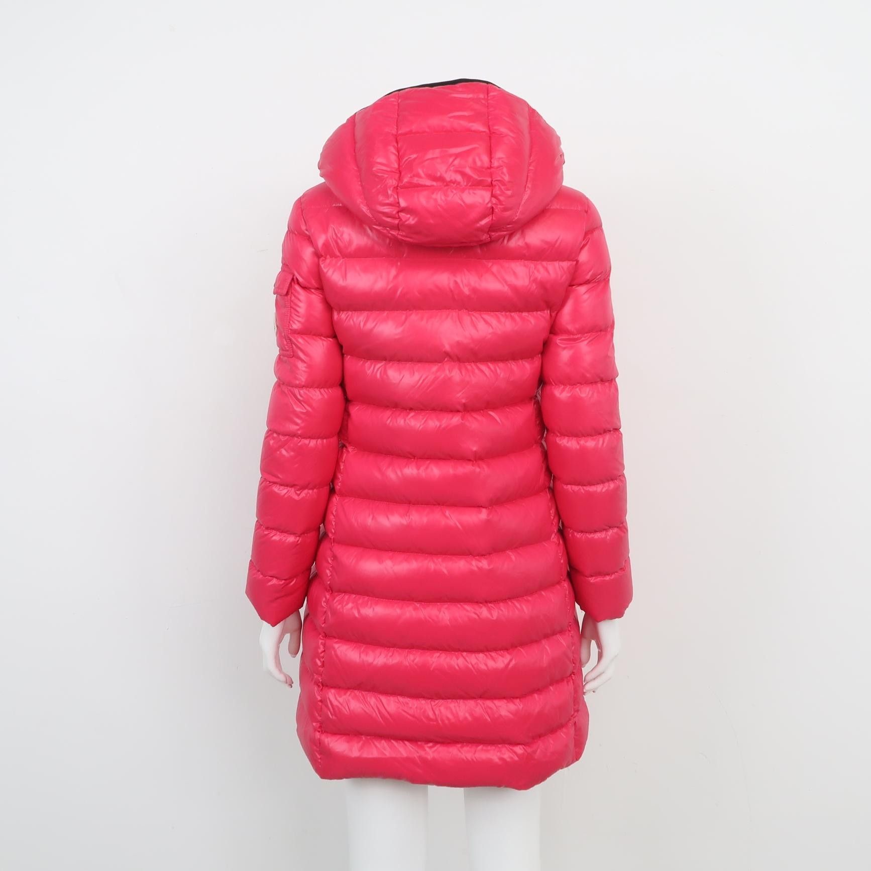Moncler Moncler XS Pink Hooded Down Jacket Size XS / US 0-2 / IT 36-38 - 3 Thumbnail