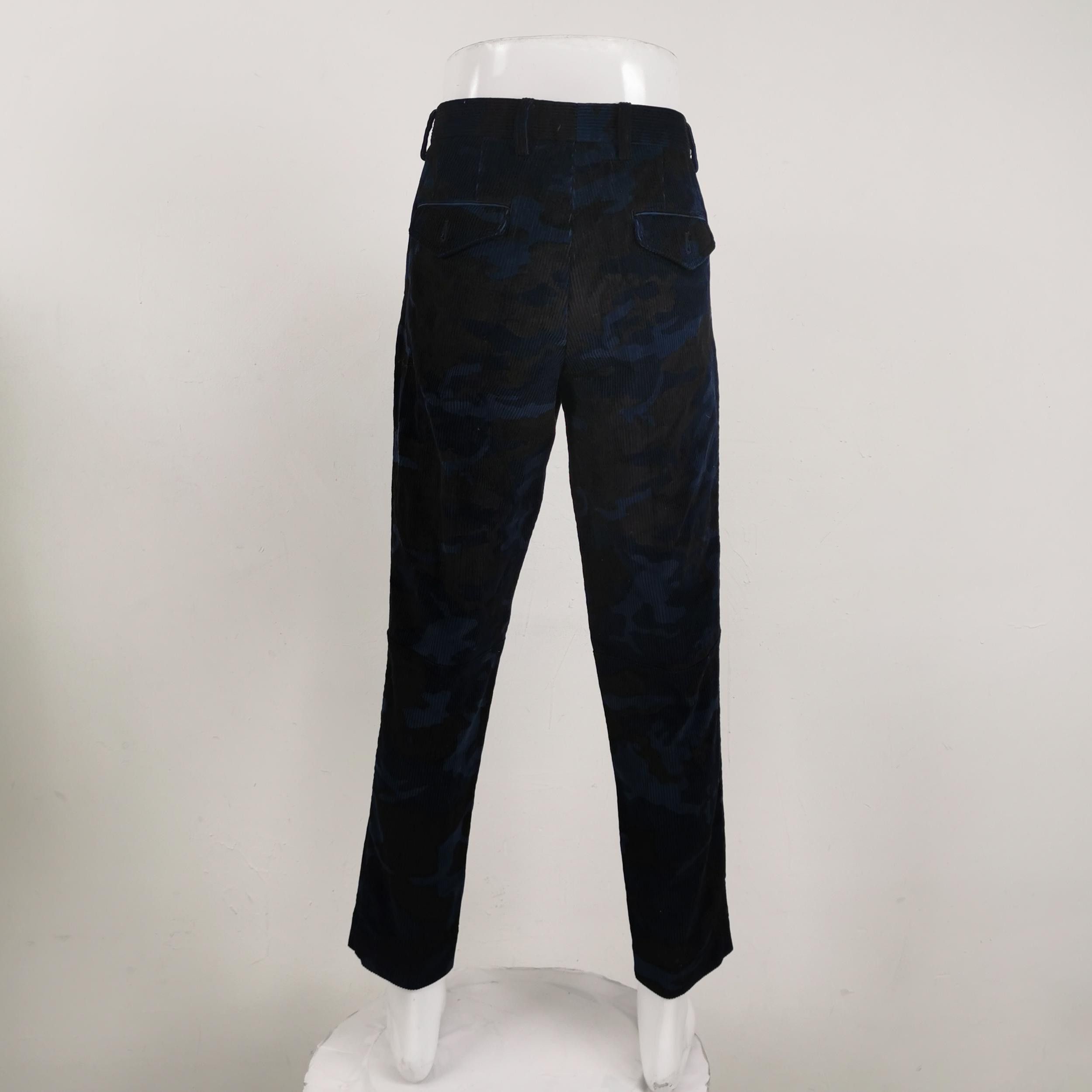 Moncler Dark Camouflage Corduroy Straight-Leg Pants Size US 32 / EU 48 - 3 Thumbnail