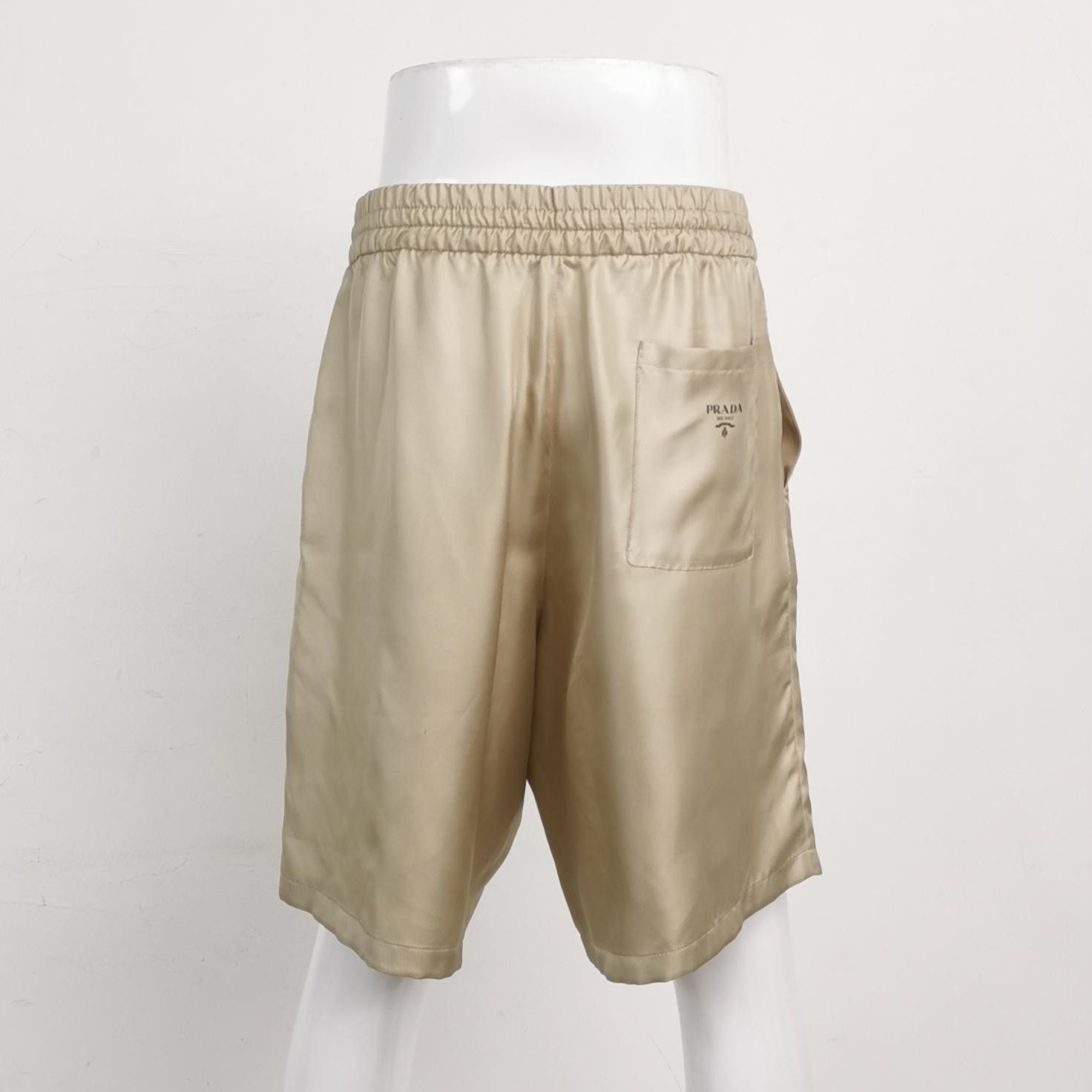 Prada Prada Silk Logo Drawstring Shorts M Size US 30 / EU 46 - 4 Thumbnail