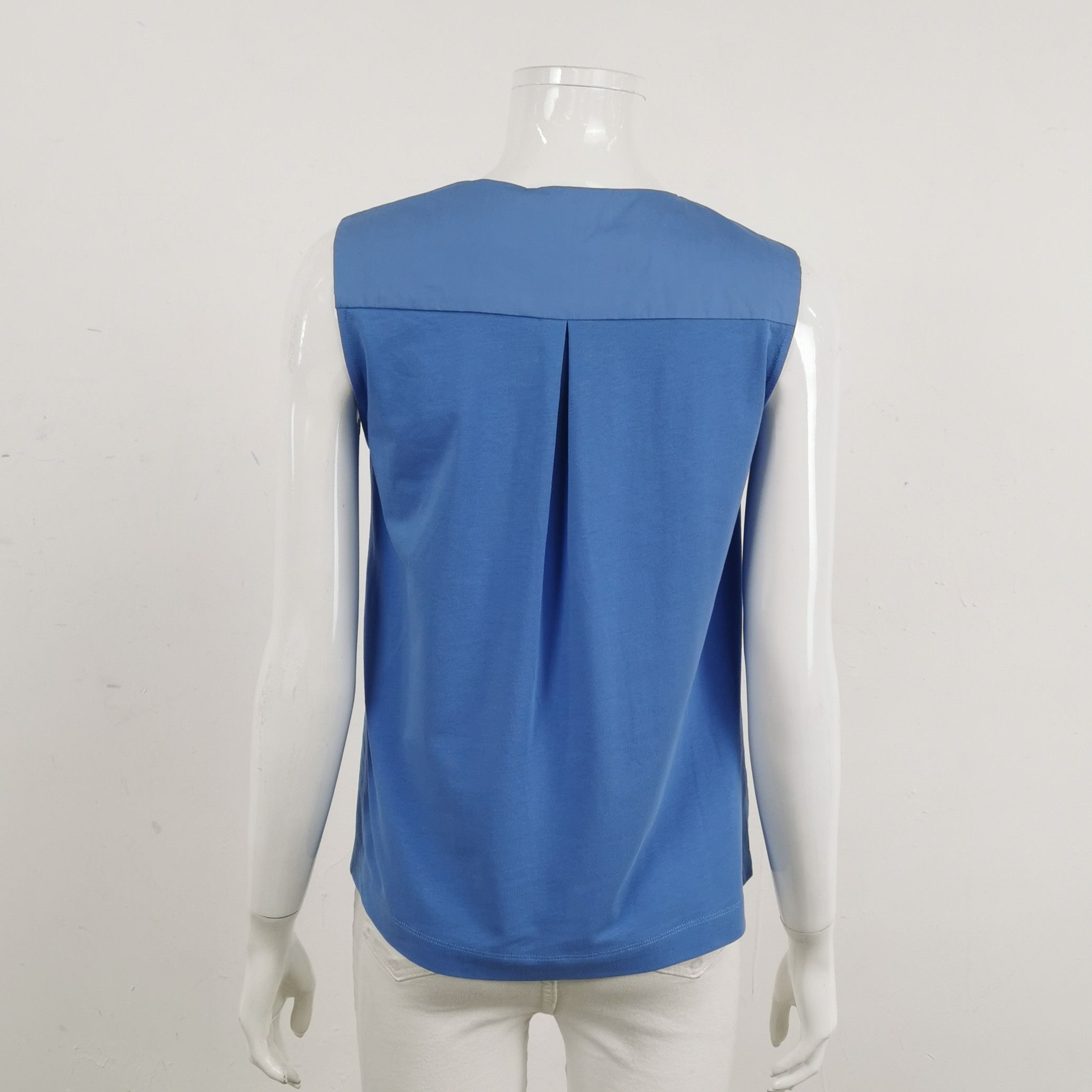 Weekend Max Mara Weekend Max Mara XS Cotton V-Neck Sleeveless Tank Size XS / US 0-2 / IT 36-38 - 3 Thumbnail