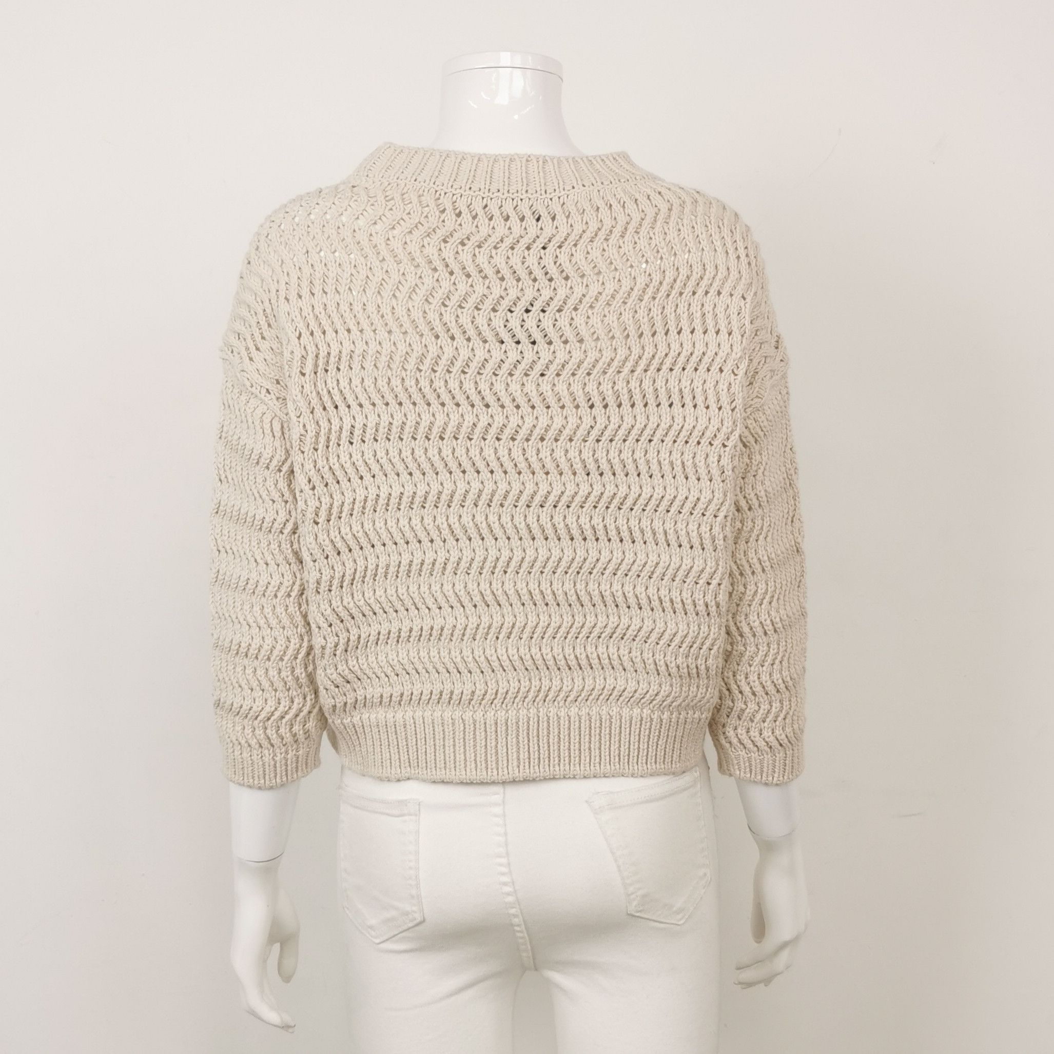 Weekend Max Mara Weekend Max Mara XS V-Neck Printed Knit Cardigan Size XS / US 0-2 / IT 36-38 - 3 Thumbnail