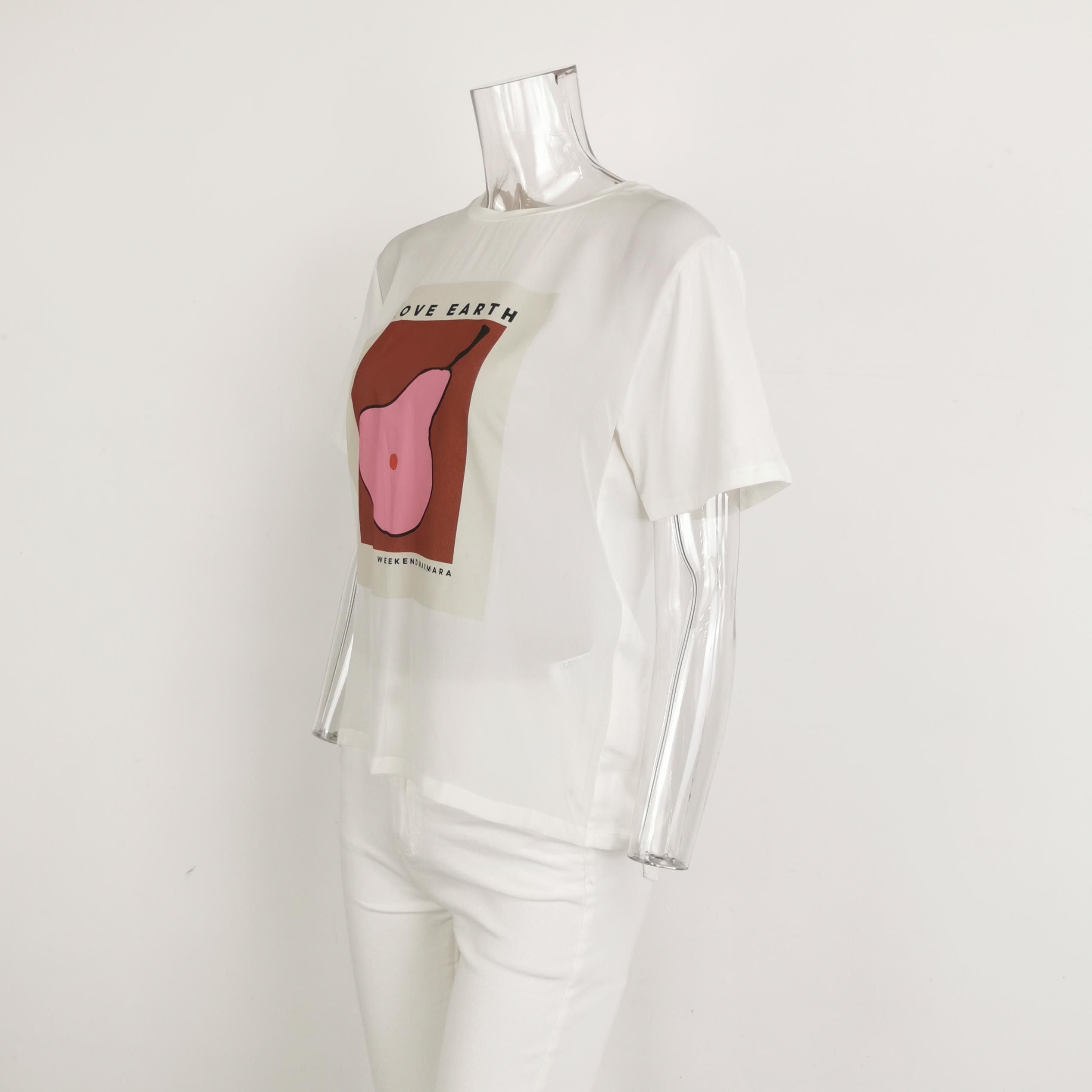 Weekend Max Mara Weekend MaxMara 'Love Earth' Graphic T-Shirt XS Size XS / US 0-2 / IT 36-38 - 4 Thumbnail
