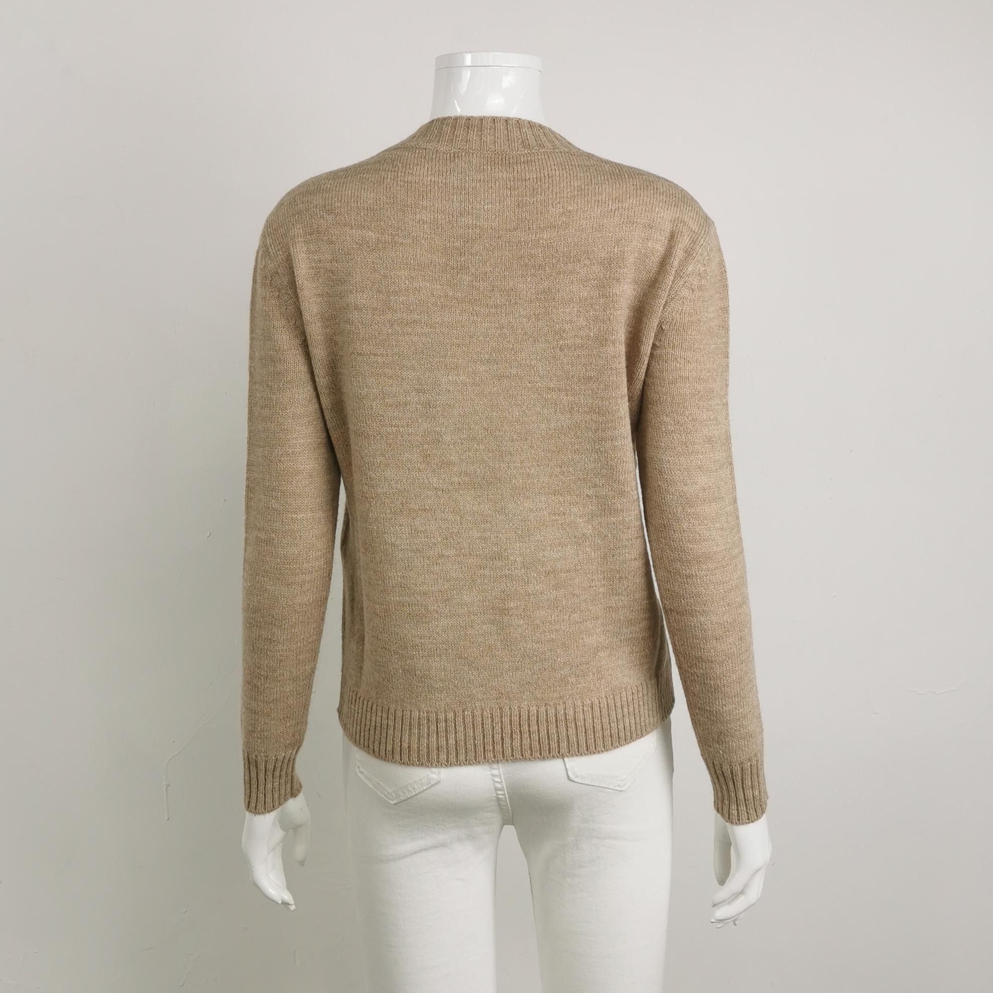 Weekend Max Mara Weekend MaxMara XS Wool Alpaca Crewneck Sweater Size XS / US 0-2 / IT 36-38 - 4 Thumbnail