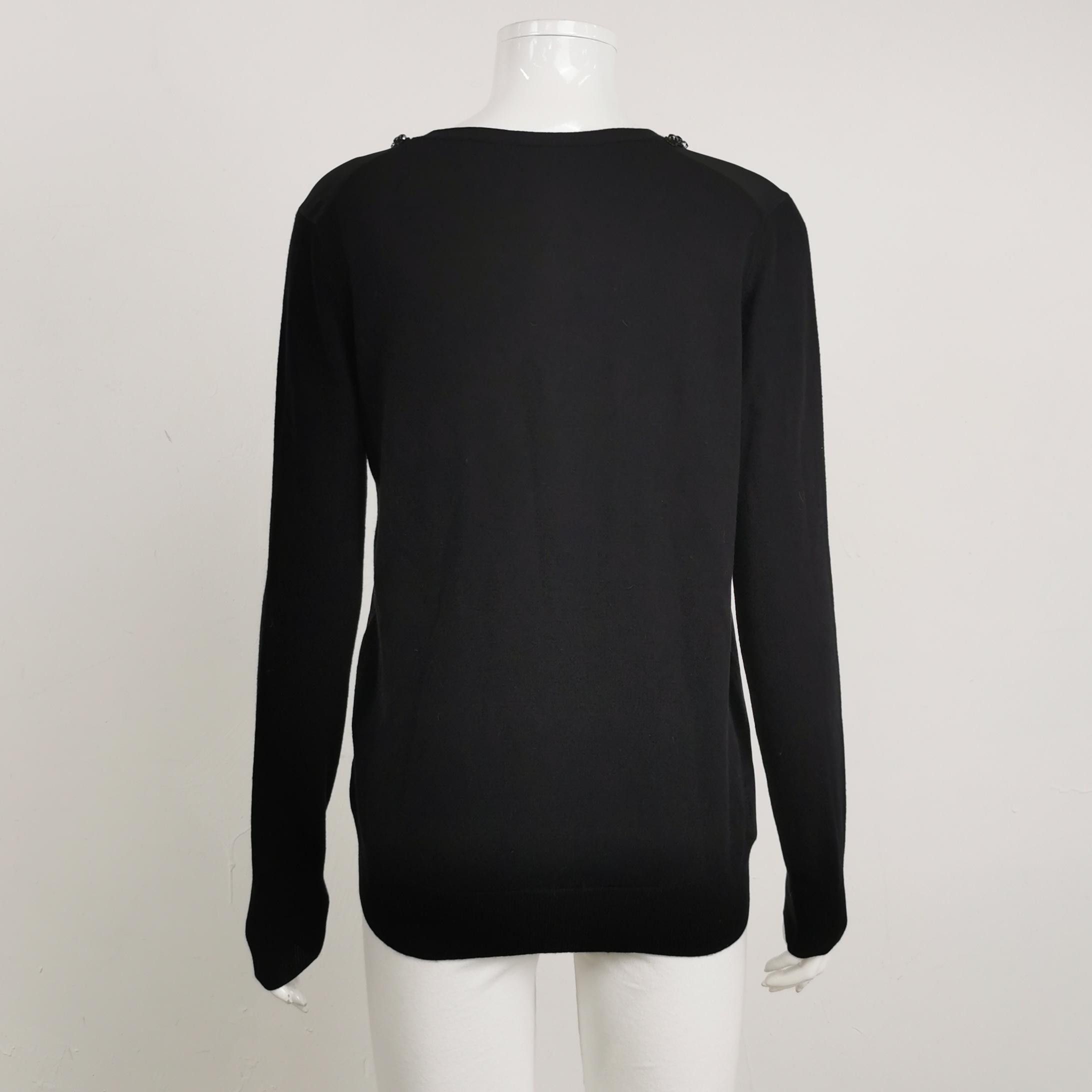 Weekend Max Mara Weekend Max Mara Striped V-Neck Wool-Silk Cardigan M Size M / US 6-8 / IT 42-44 - 3 Thumbnail