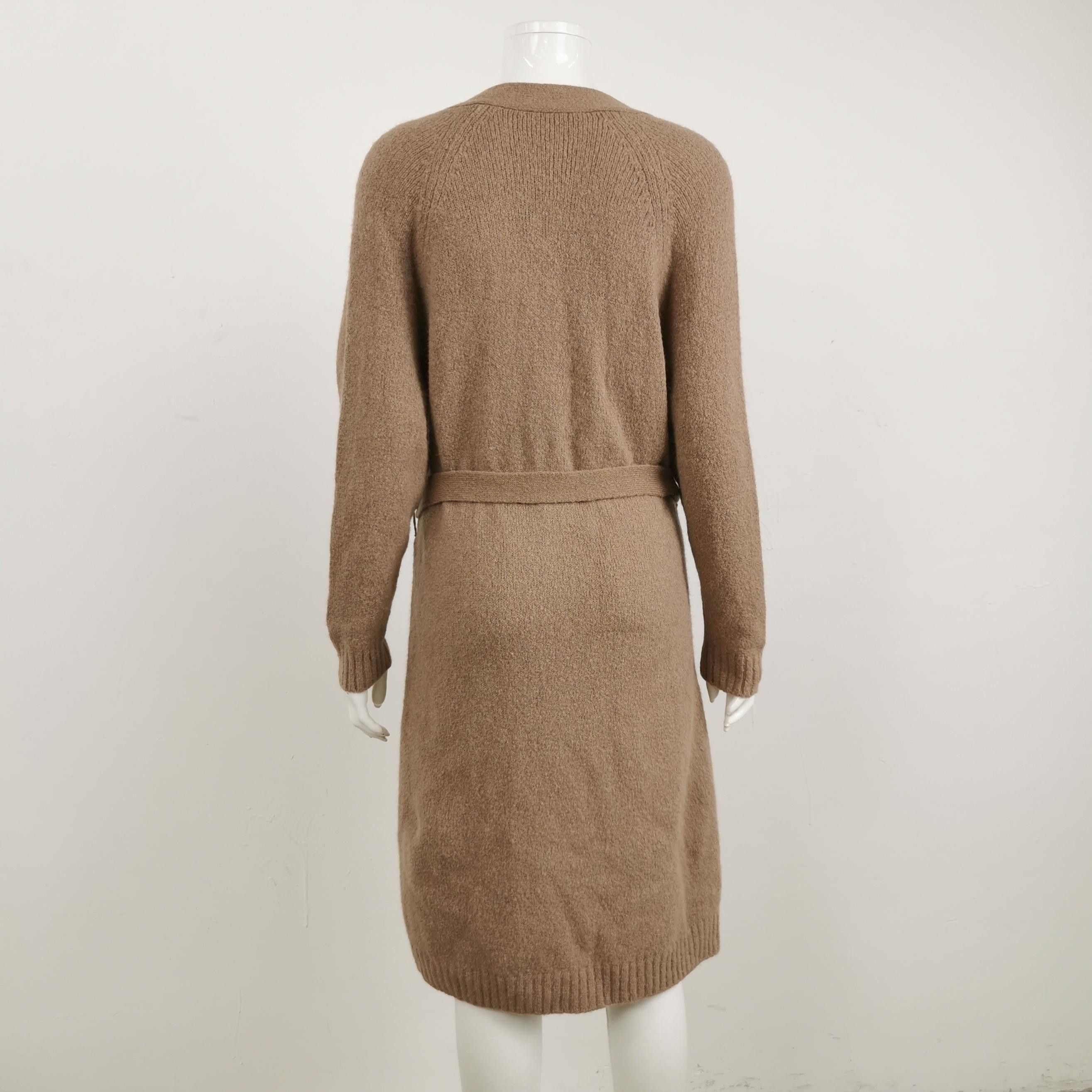 Weekend Max Mara Weekend Max Mara Alpaca-Cotton Belted V-Neck Coat M Size M / US 6-8 / IT 42-44 - 4 Thumbnail