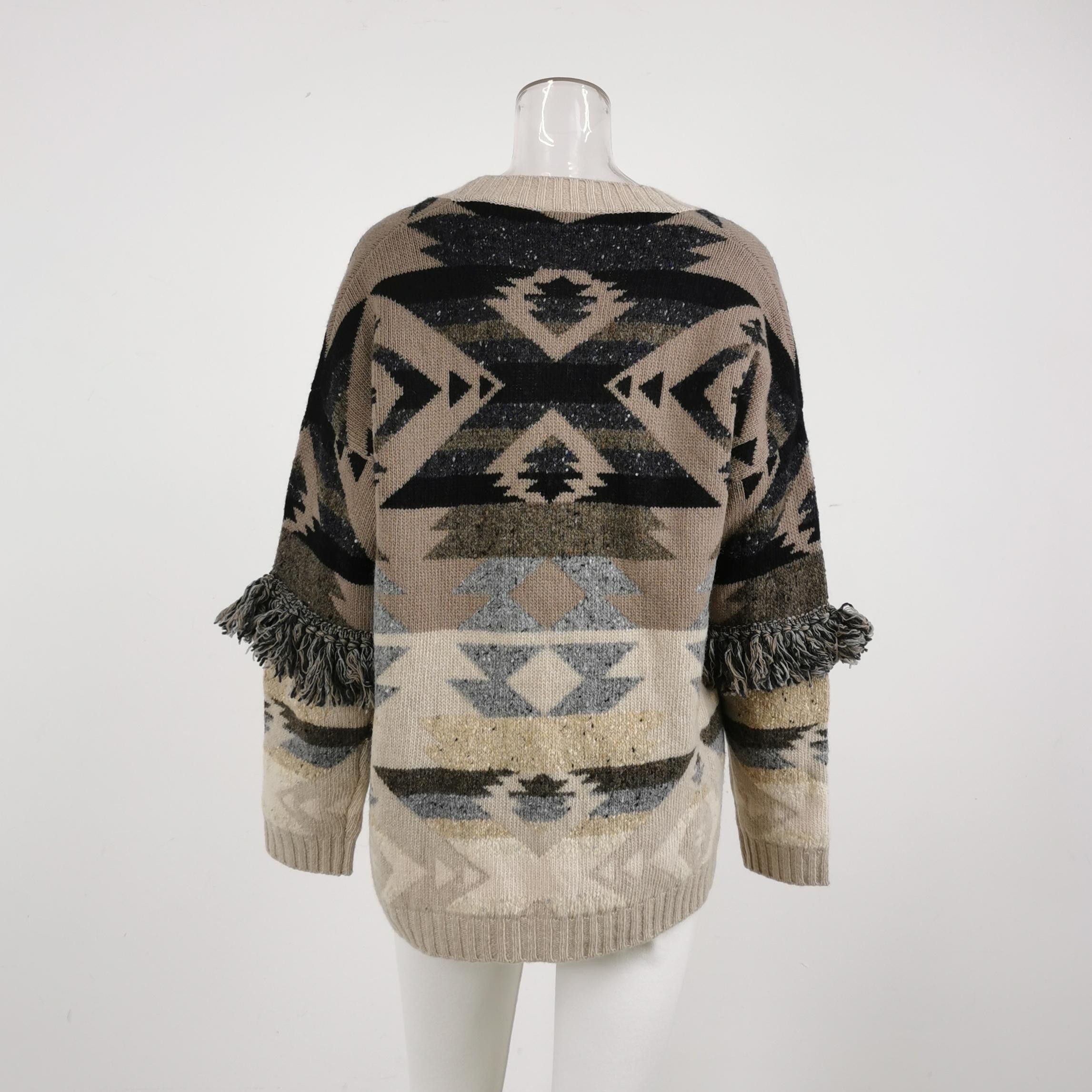 Weekend Max Mara WeekendMaxMara Colorblock Wool Blend Long Cardigan M Size M / US 6-8 / IT 42-44 - 6 Thumbnail