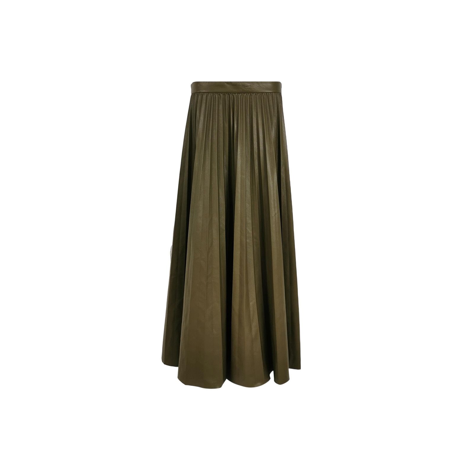 Weekend Max Mara Weekend Max Mara Solid Pleated Midi Skirt US14 Size 34" / US 12 / IT 48 - 2 Thumbnail