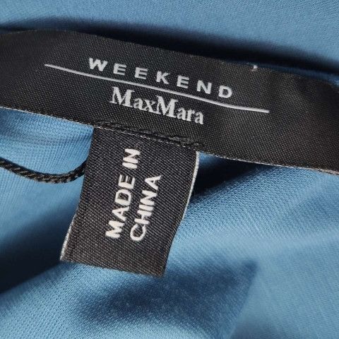 Weekend Max Mara Weekend Max Mara Blue Ruched Dress L Size L / US 10 / IT 46 - 9 Thumbnail