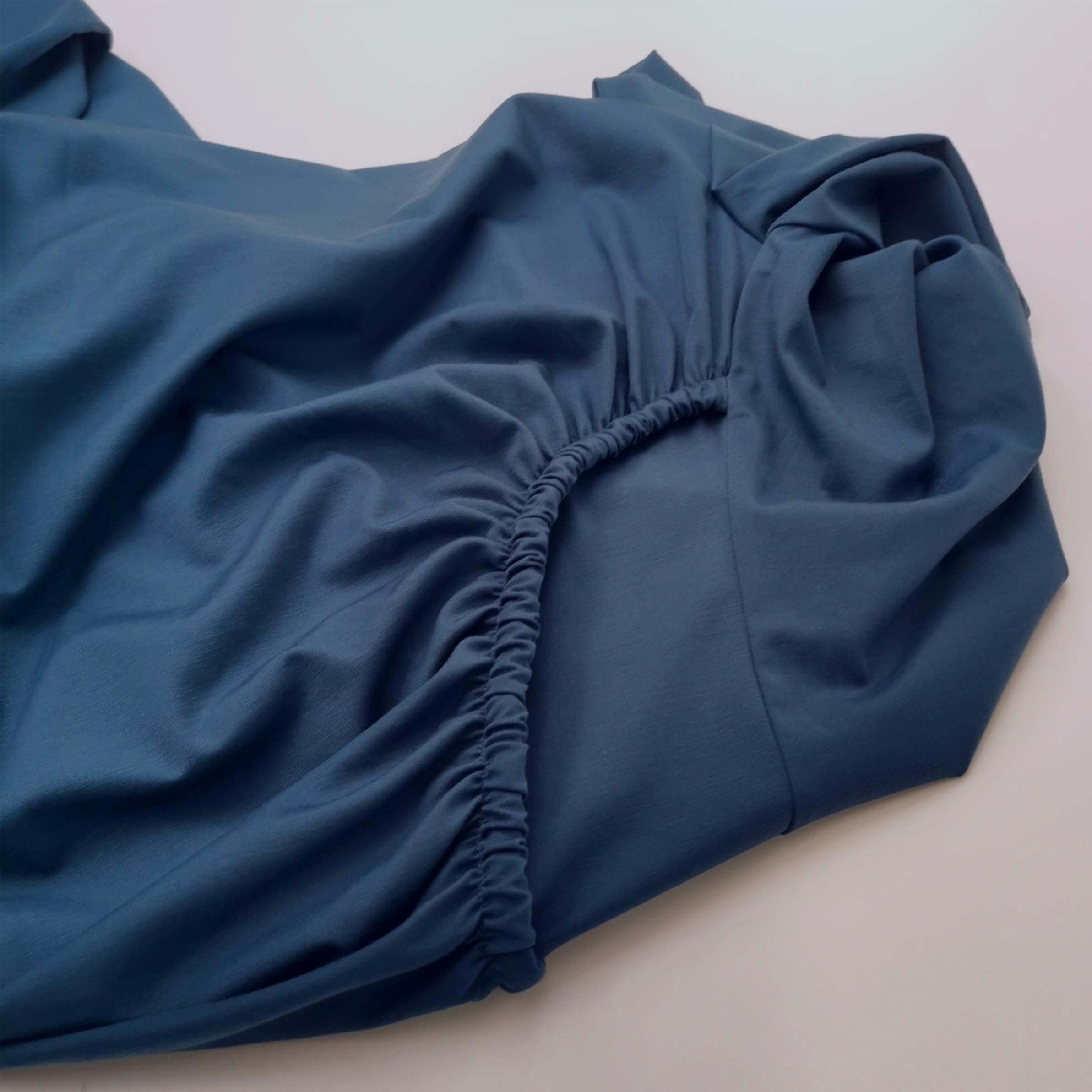 Weekend Max Mara Weekend Max Mara Blue Ruched Dress L Size L / US 10 / IT 46 - 6 Thumbnail
