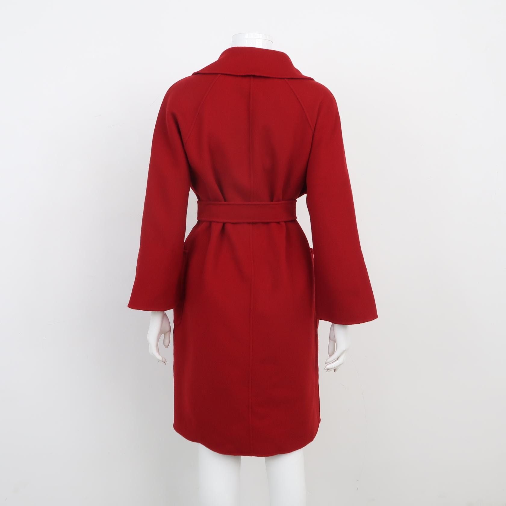 Weekend Max Mara Weekend Max Mara Wool Belted Lapel Coat US0 Size XXS / US 00 / IT 34 - 4 Thumbnail