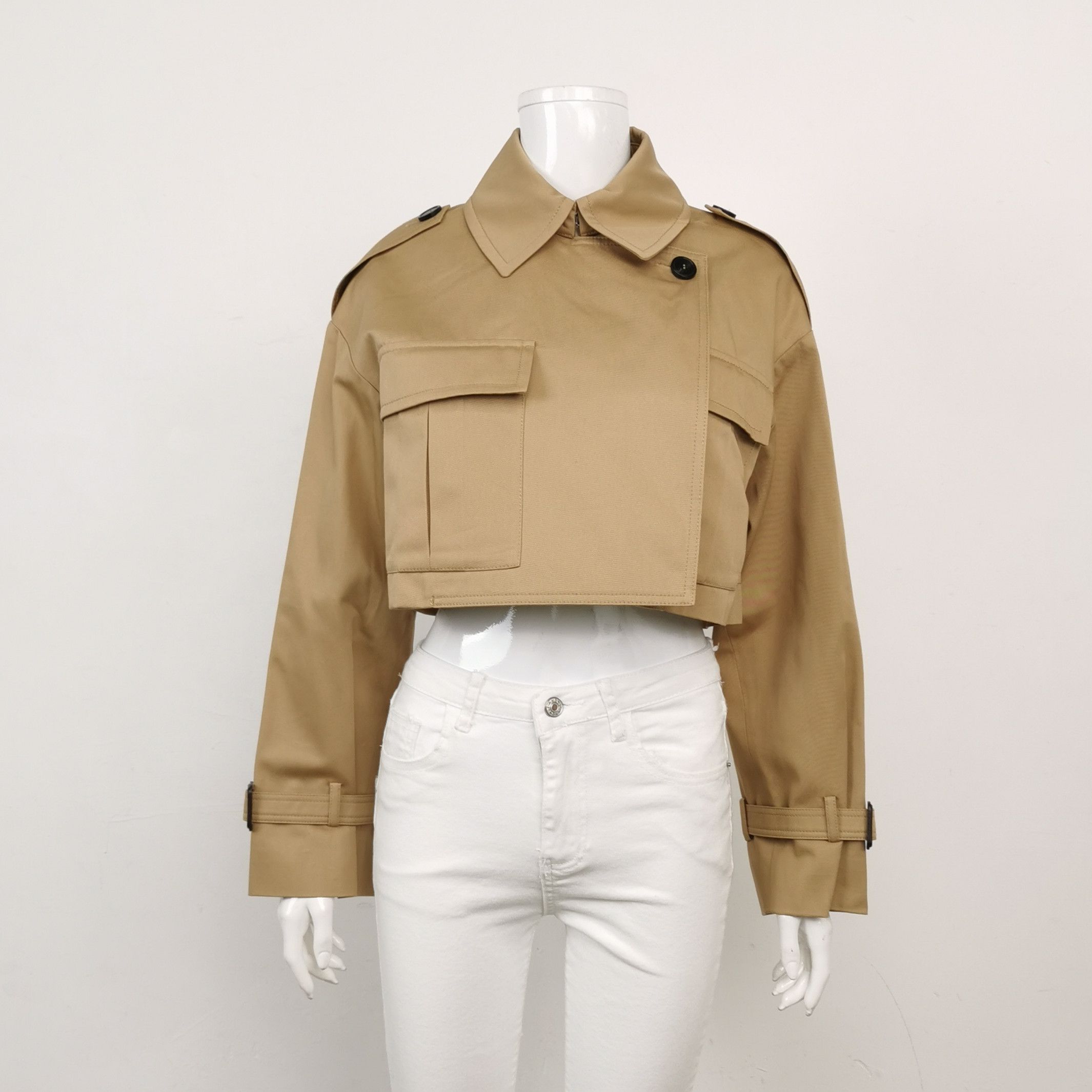 Weekend Max Mara Weekend Max Mara Cotton Lapel Trench Coat S/US4 Size S / US 4 / IT 40 - 9 Thumbnail