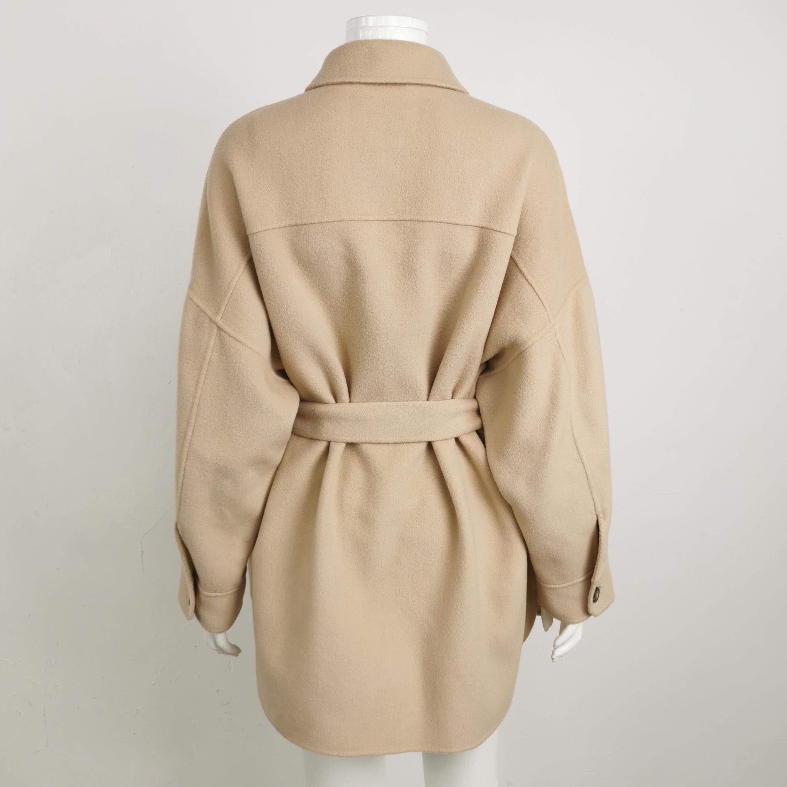 Weekend Max Mara Weekend Max Mara Wool Belted Lapel Coat S/US4 Size S / US 4 / IT 40 - 3 Thumbnail