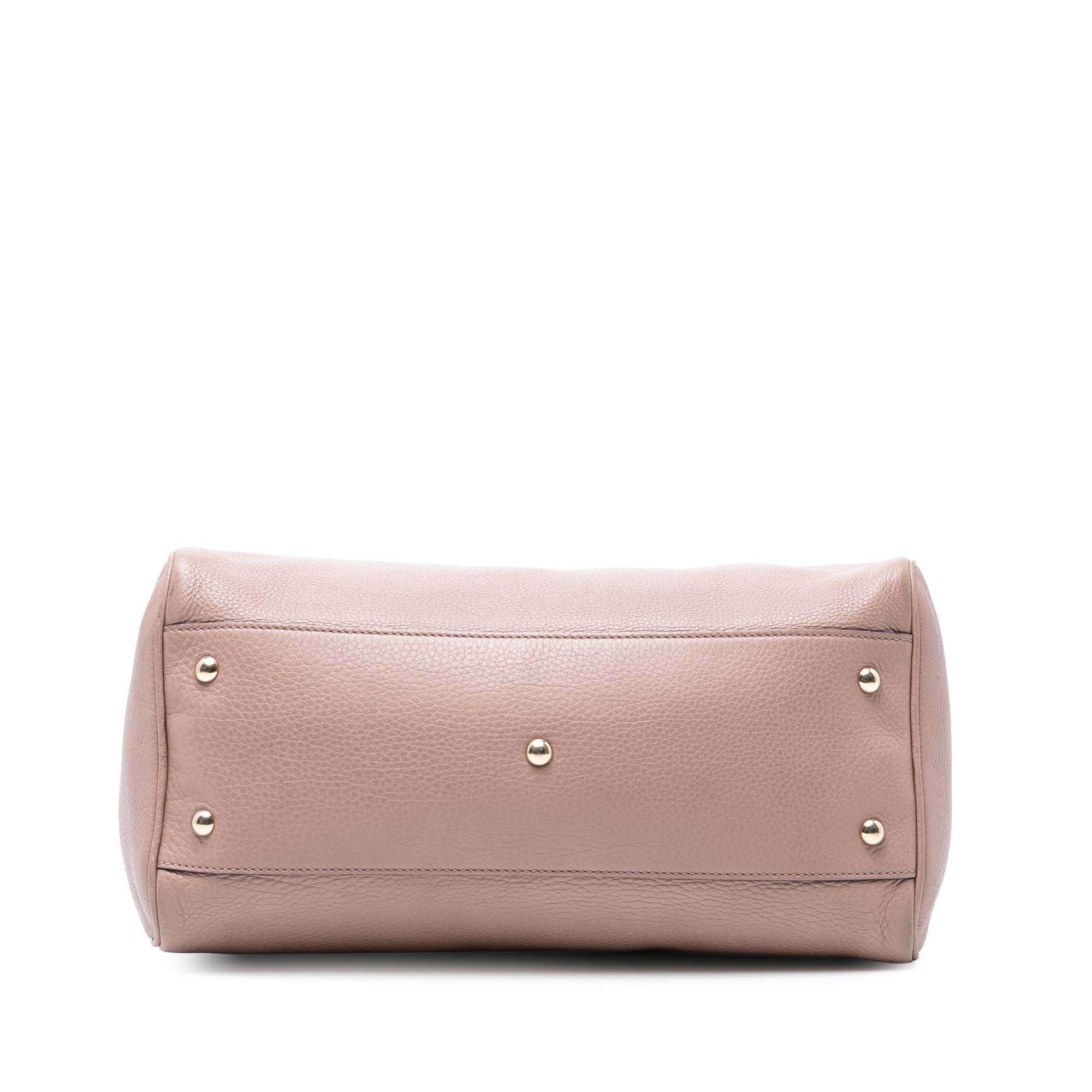 Gucci Medium Calfskin Bamboo Shopper Boston Bag Size ONE SIZE - 3 Thumbnail
