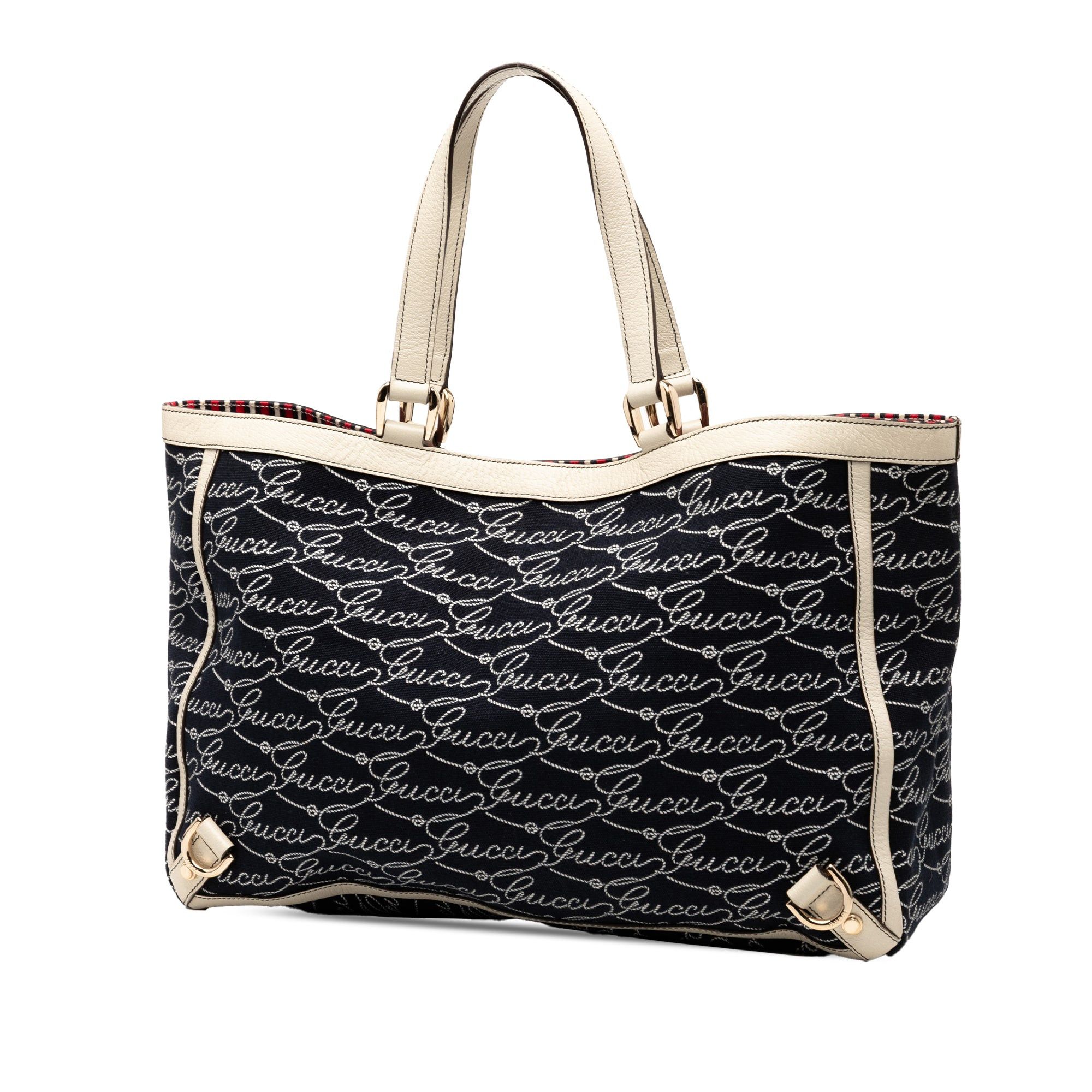 Gucci 85th Anniversary Canvas Logo Abbey D Ring Tote Size ONE SIZE - 2 Thumbnail