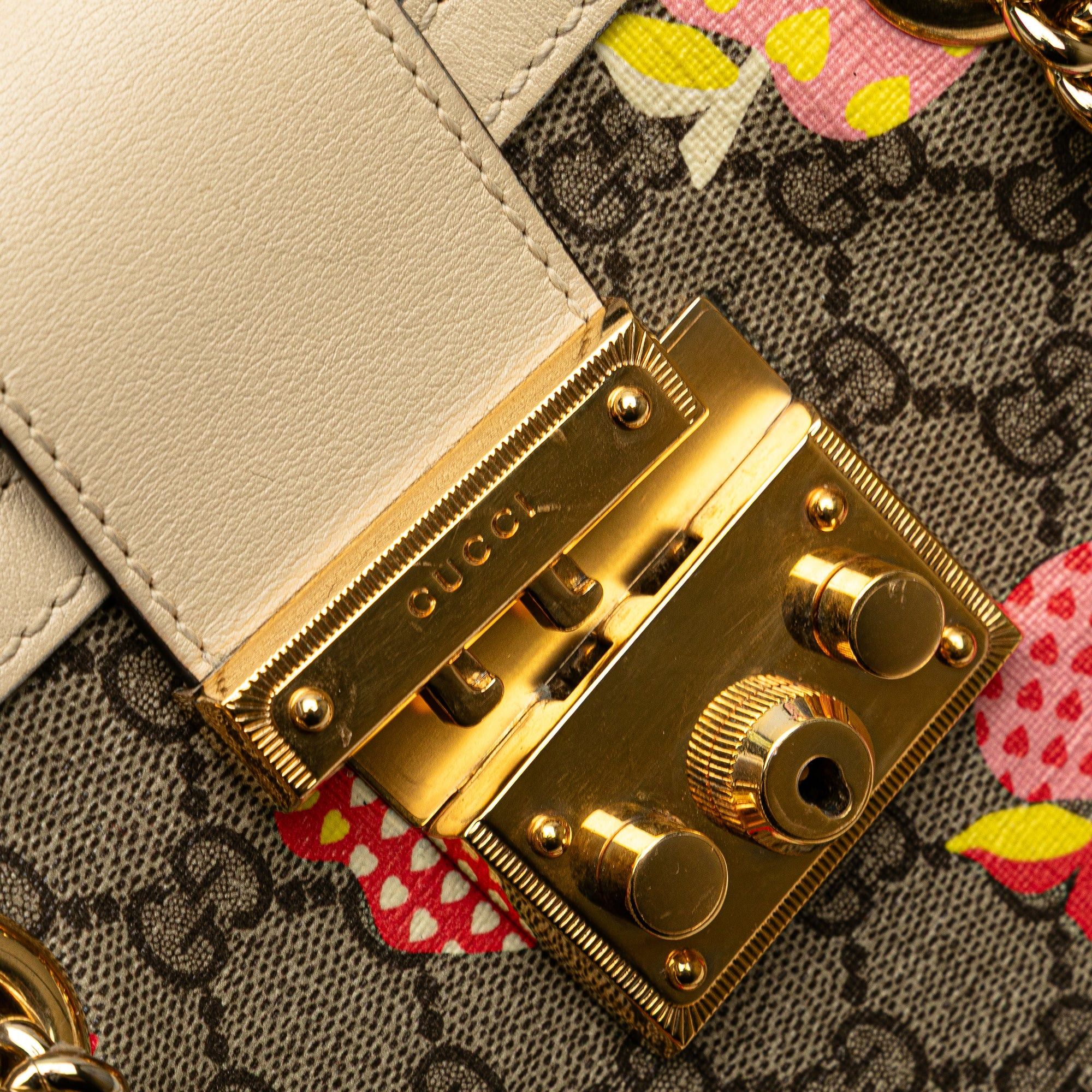 Gucci Small GG Supreme Apple Heart Padlock Tote Size ONE SIZE - 8 Thumbnail
