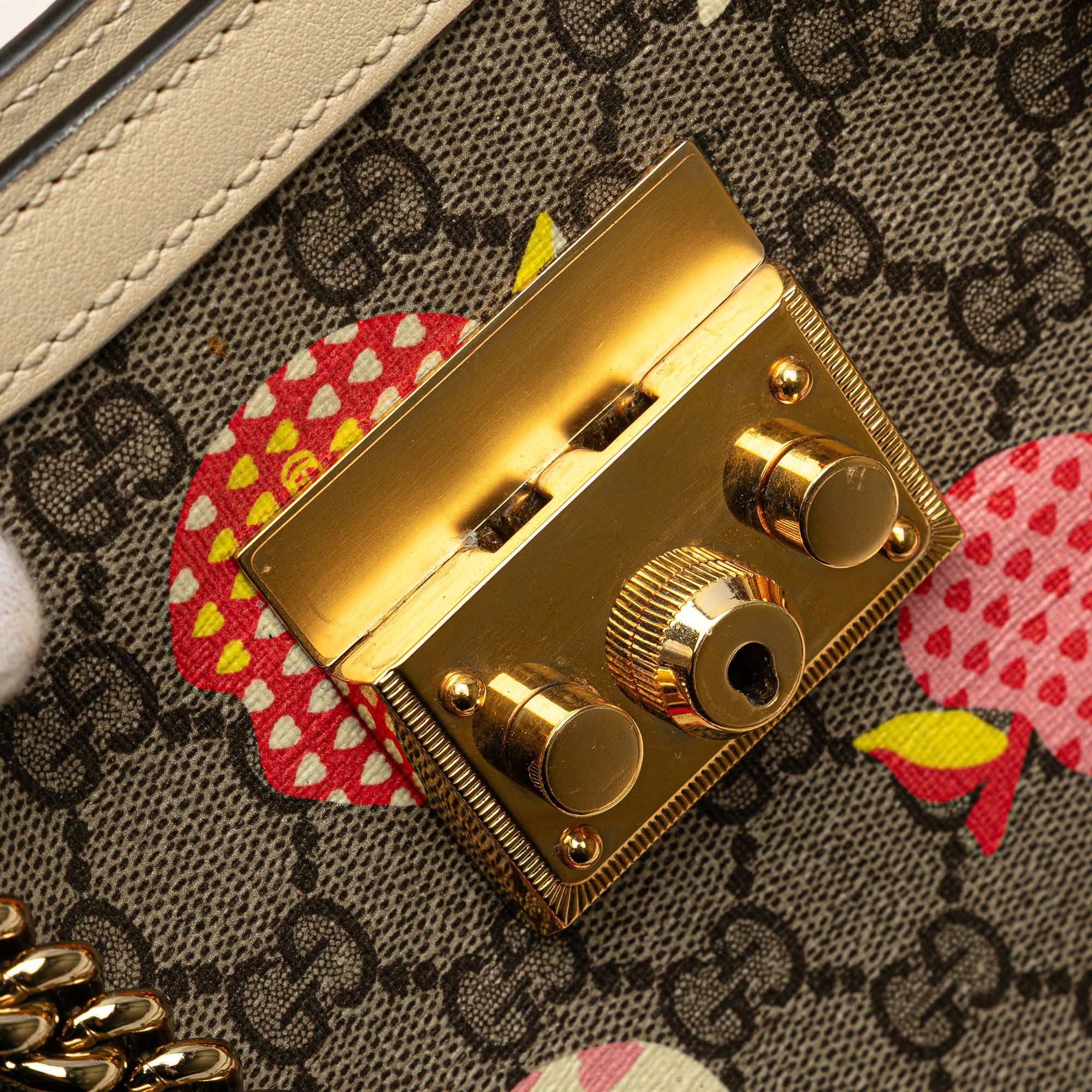 Gucci Small GG Supreme Apple Heart Padlock Tote Size ONE SIZE - 7 Thumbnail