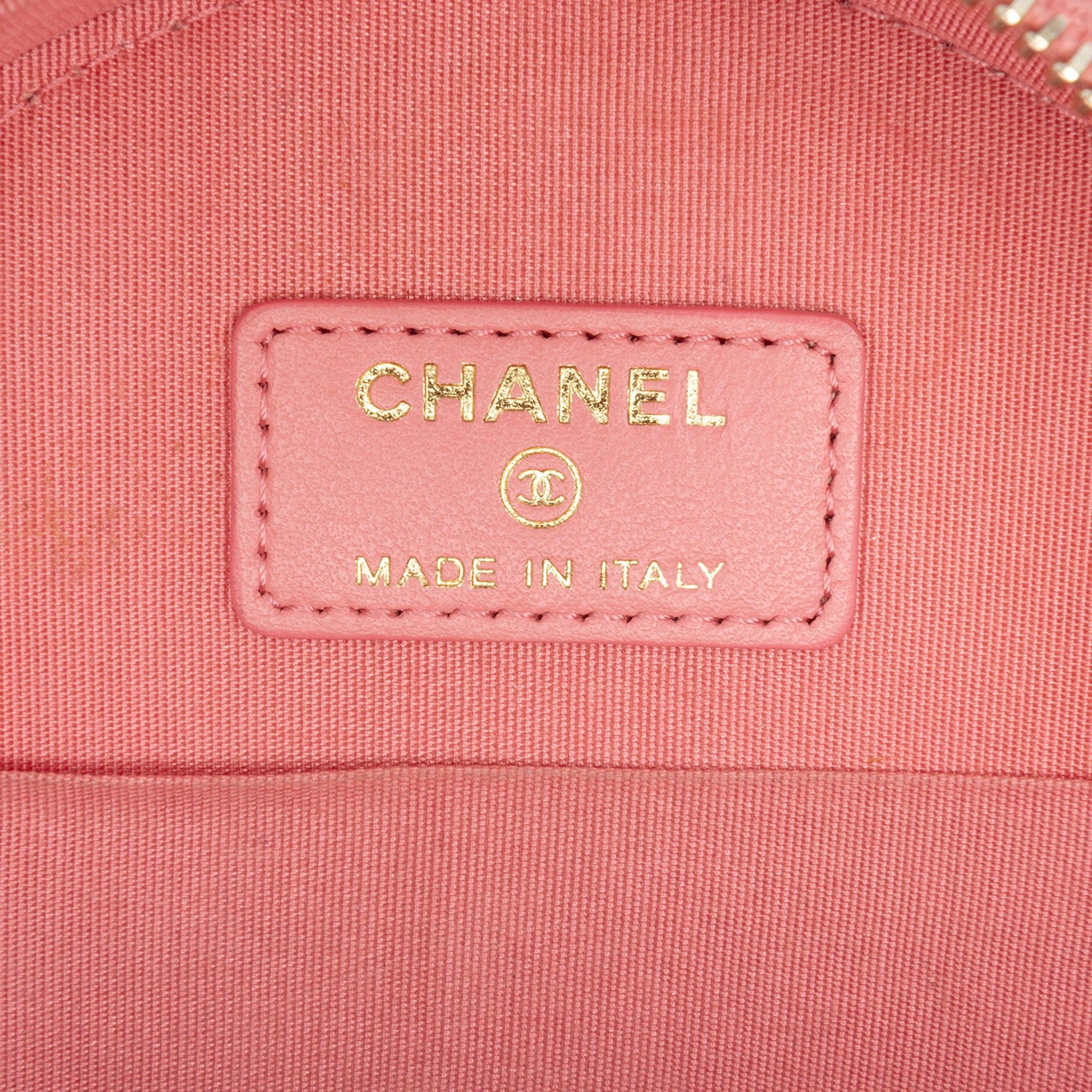 Chanel CC Embossed Caviar Camellia Round Clutch With Chain Size ONE SIZE - 5 Thumbnail
