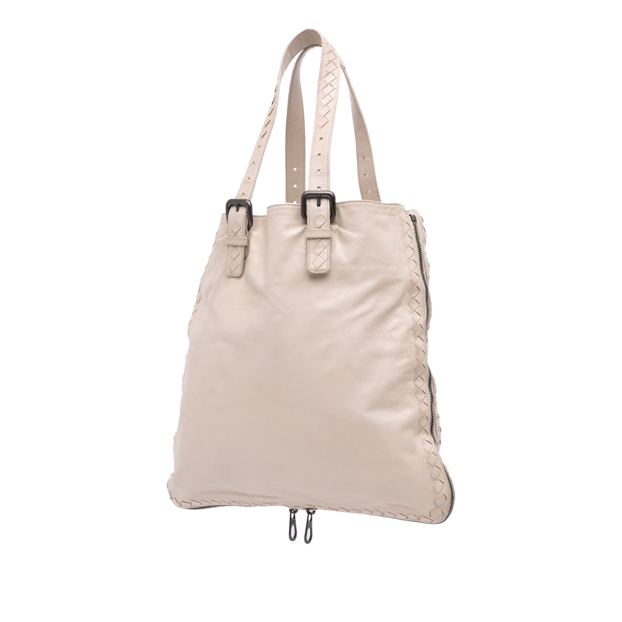 Bottega Veneta Leather Intrecciato Side Zip Tote Size ONE SIZE - 2 Thumbnail