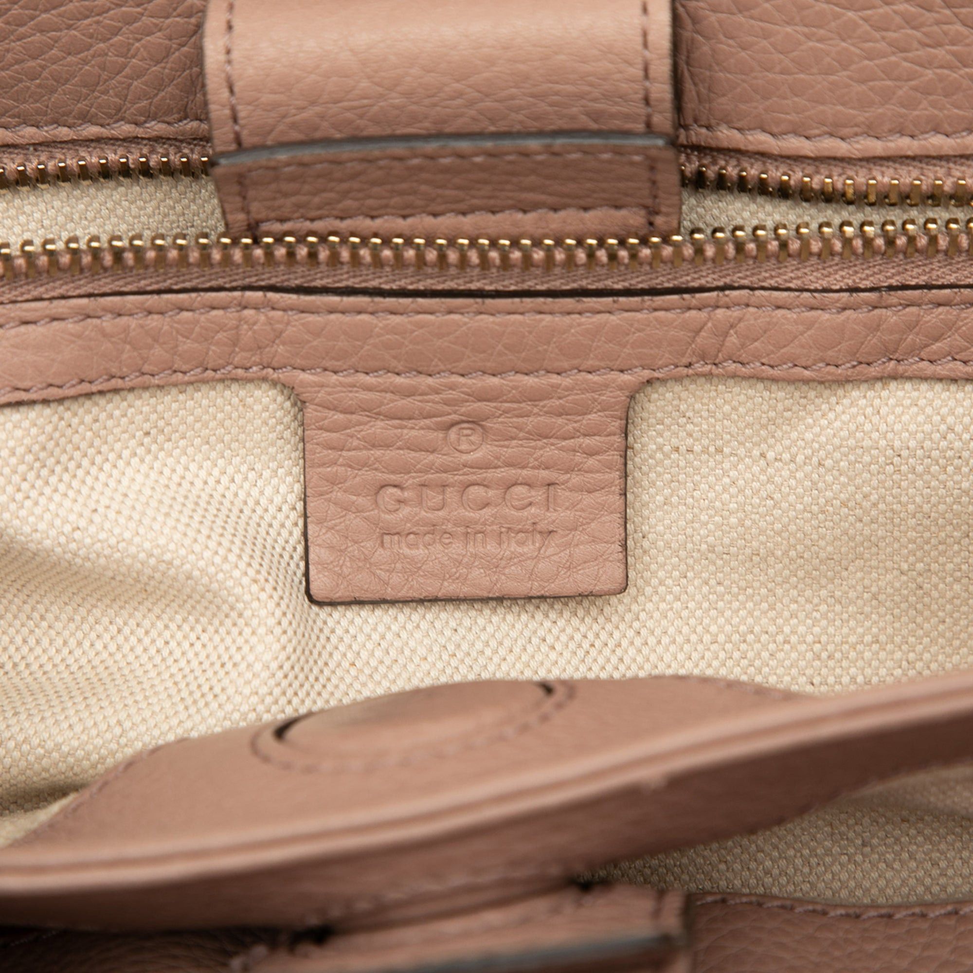 Gucci Small Calfskin Bamboo Shopper Satchel Size ONE SIZE - 5 Thumbnail