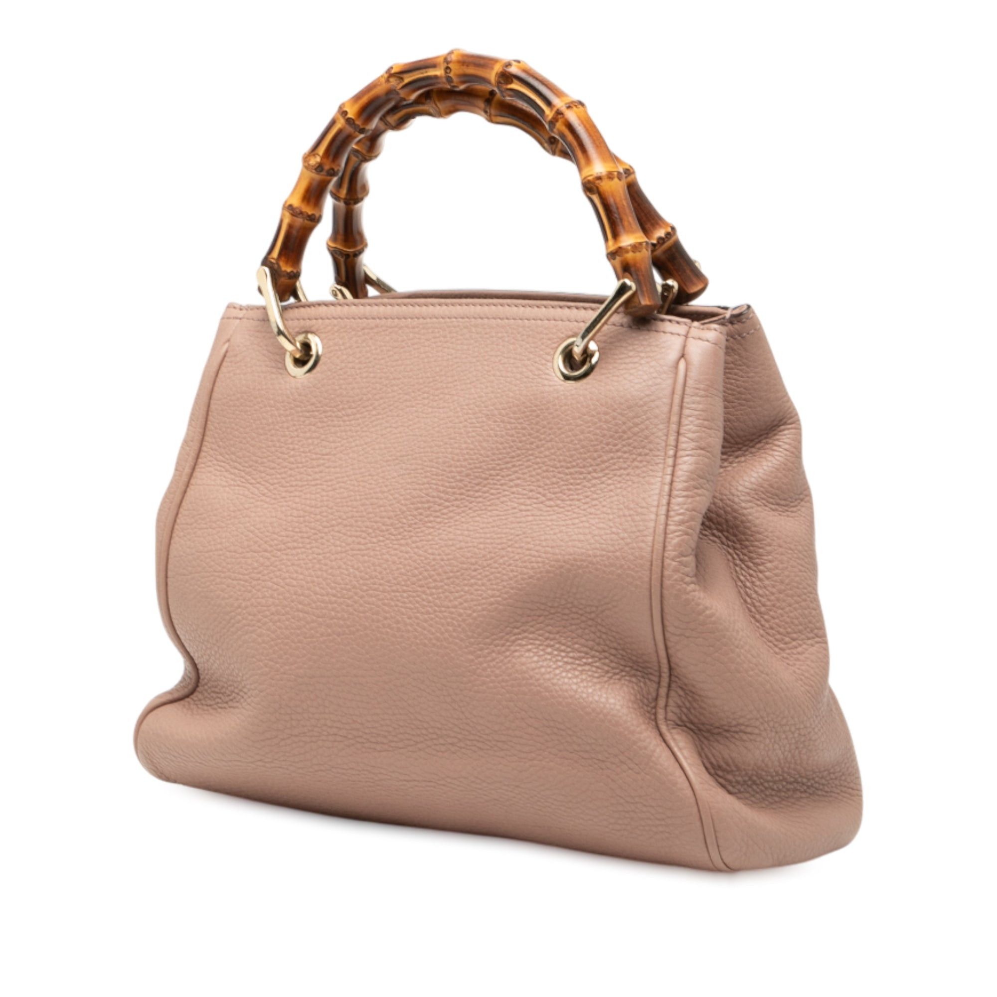 Gucci Small Calfskin Bamboo Shopper Satchel Size ONE SIZE - 2 Thumbnail