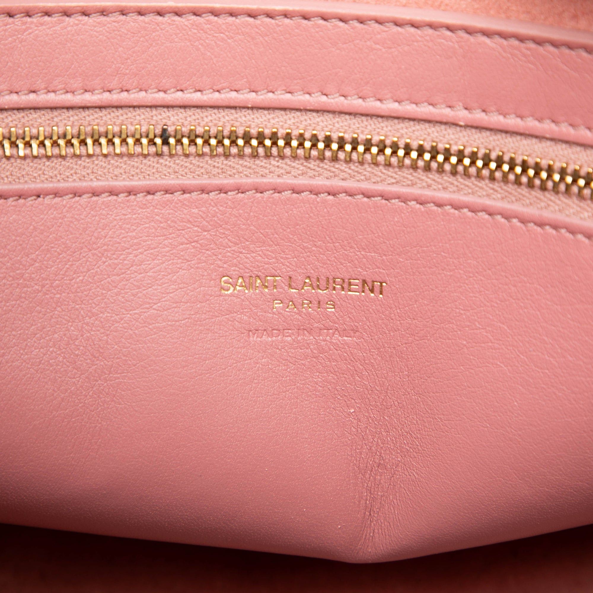 Saint Laurent Paris Small Leather Monogram Cabas Satchel Size ONE SIZE - 5 Thumbnail