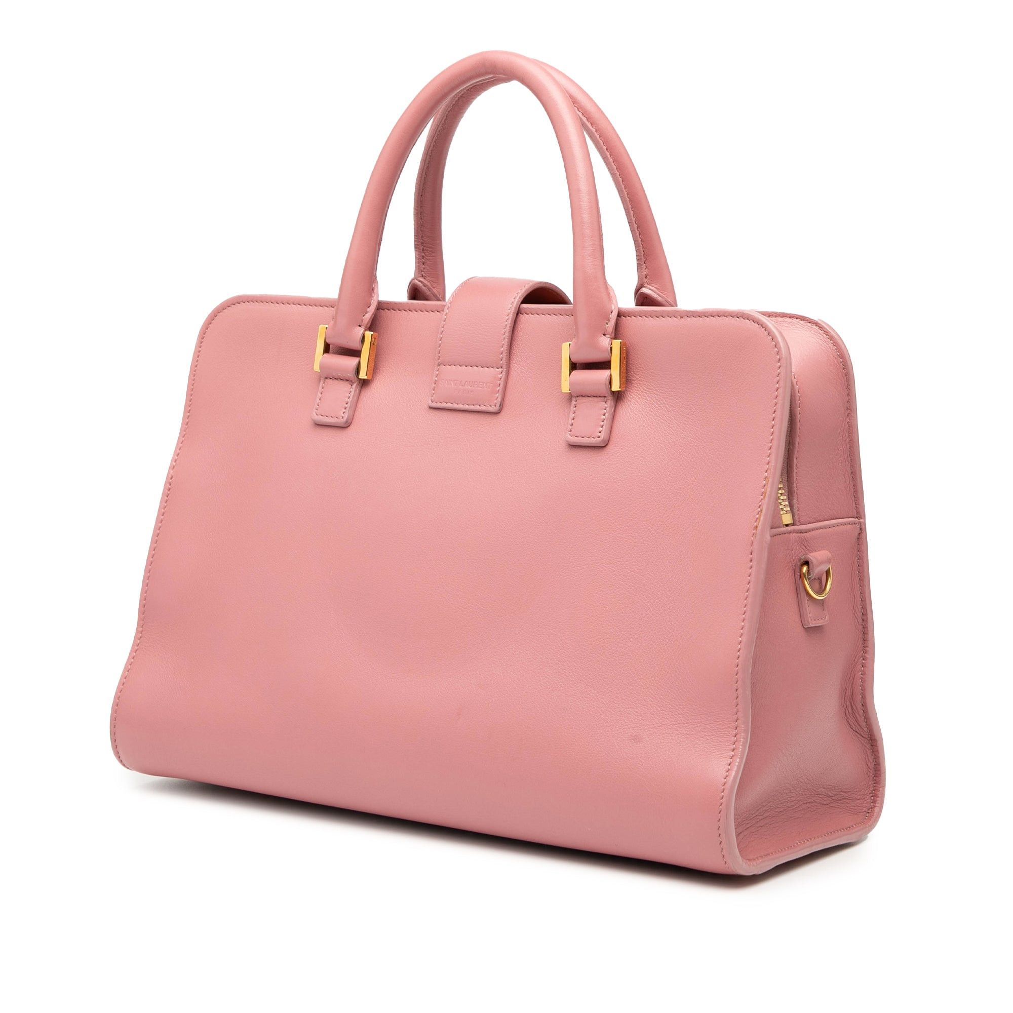Saint Laurent Paris Small Leather Monogram Cabas Satchel Size ONE SIZE - 2 Thumbnail