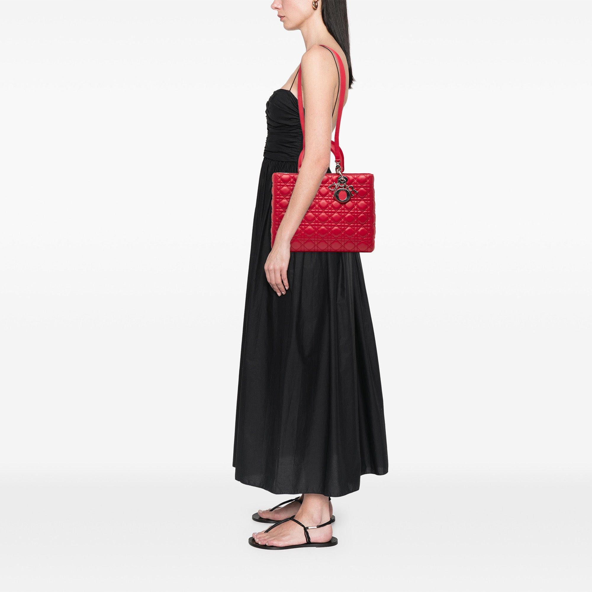 Dior Large Lambskin Cannage Lady Dior Size ONE SIZE - 7 Thumbnail
