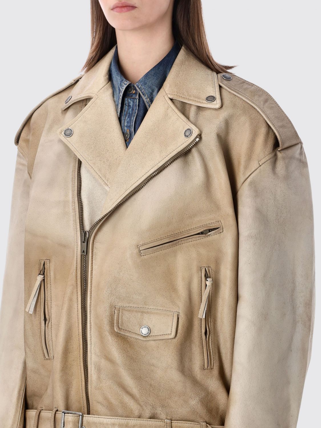Golden Goose Golden Goose Jacket Woman Beige Size XS / US 0-2 / IT 36-38 - 3 Thumbnail