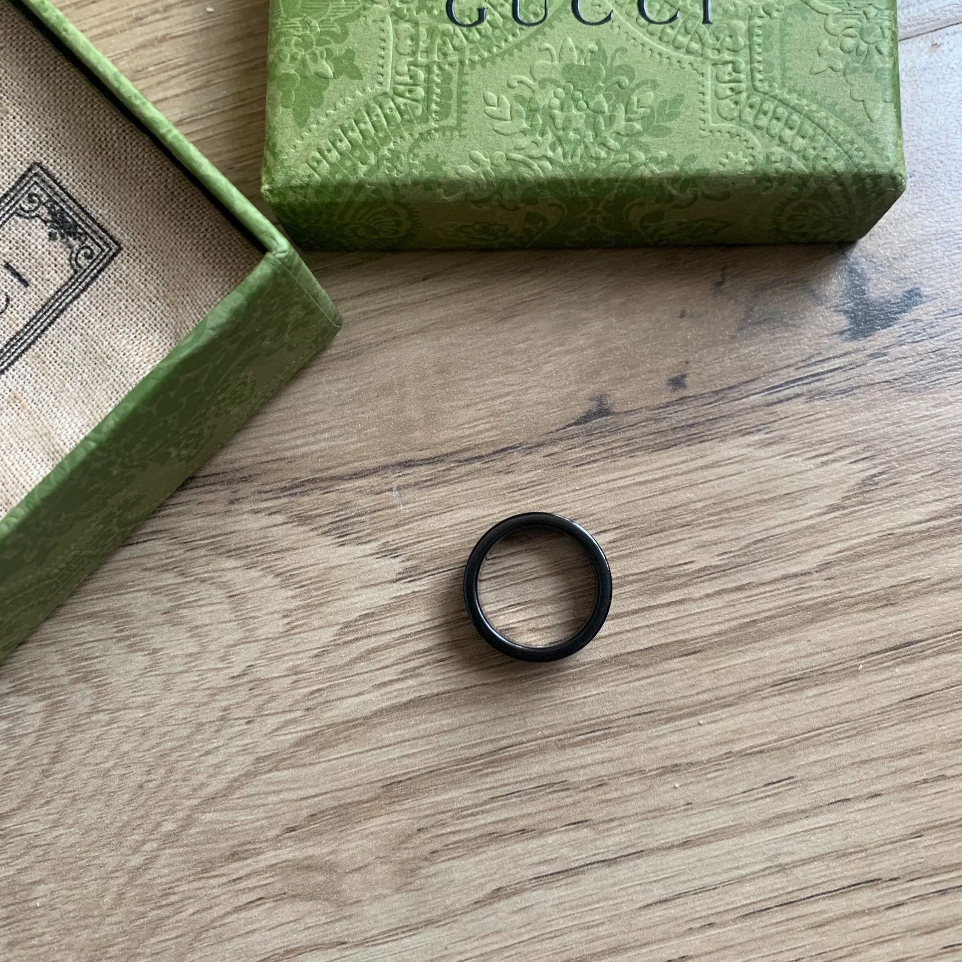 Gucci Gucci Icon 18K Gold Ceramic Ring Size ONE SIZE - 2 Thumbnail