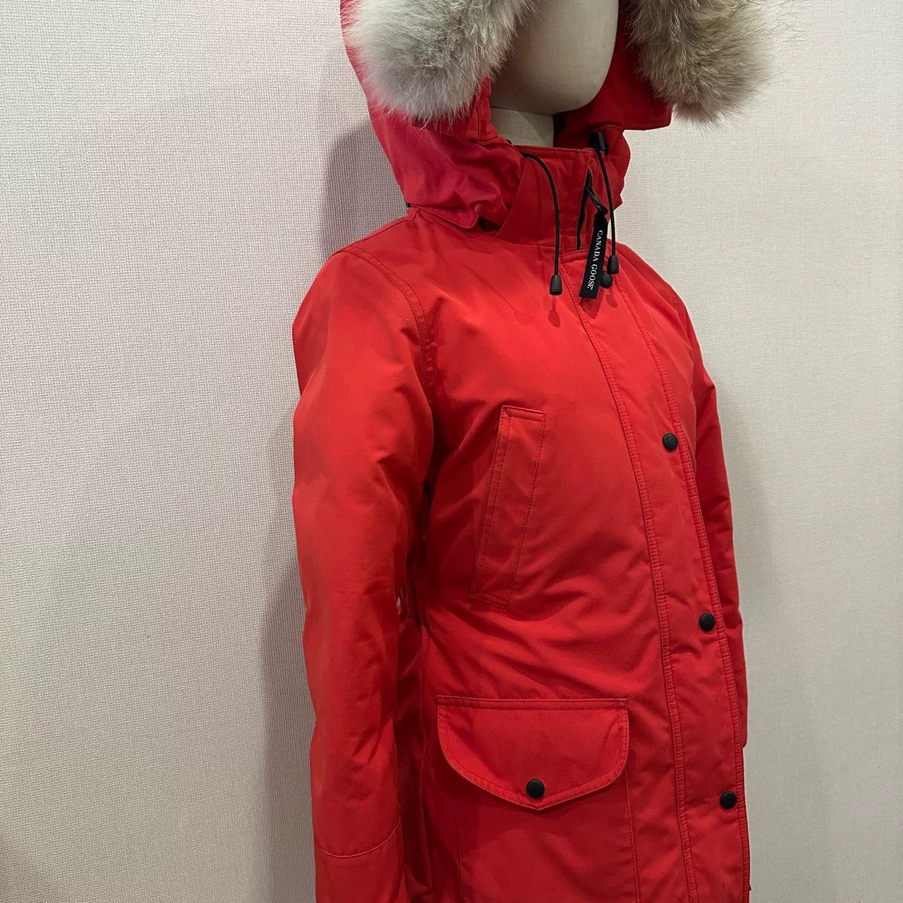Canada Goose Canada Goose Red Mid-Length Parka Size XS / US 0-2 / IT 36-38 - 4 Thumbnail